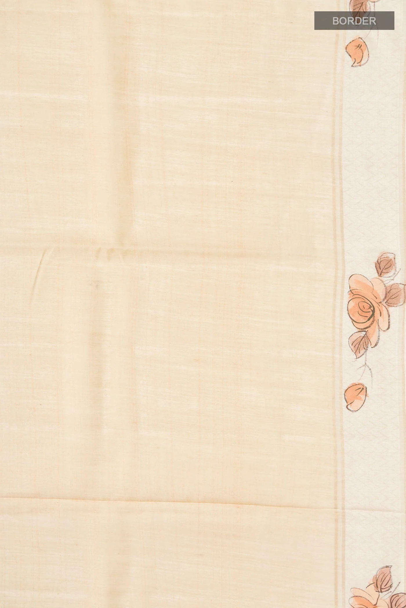 Sandal Tussar Silk Saree - Image 3
