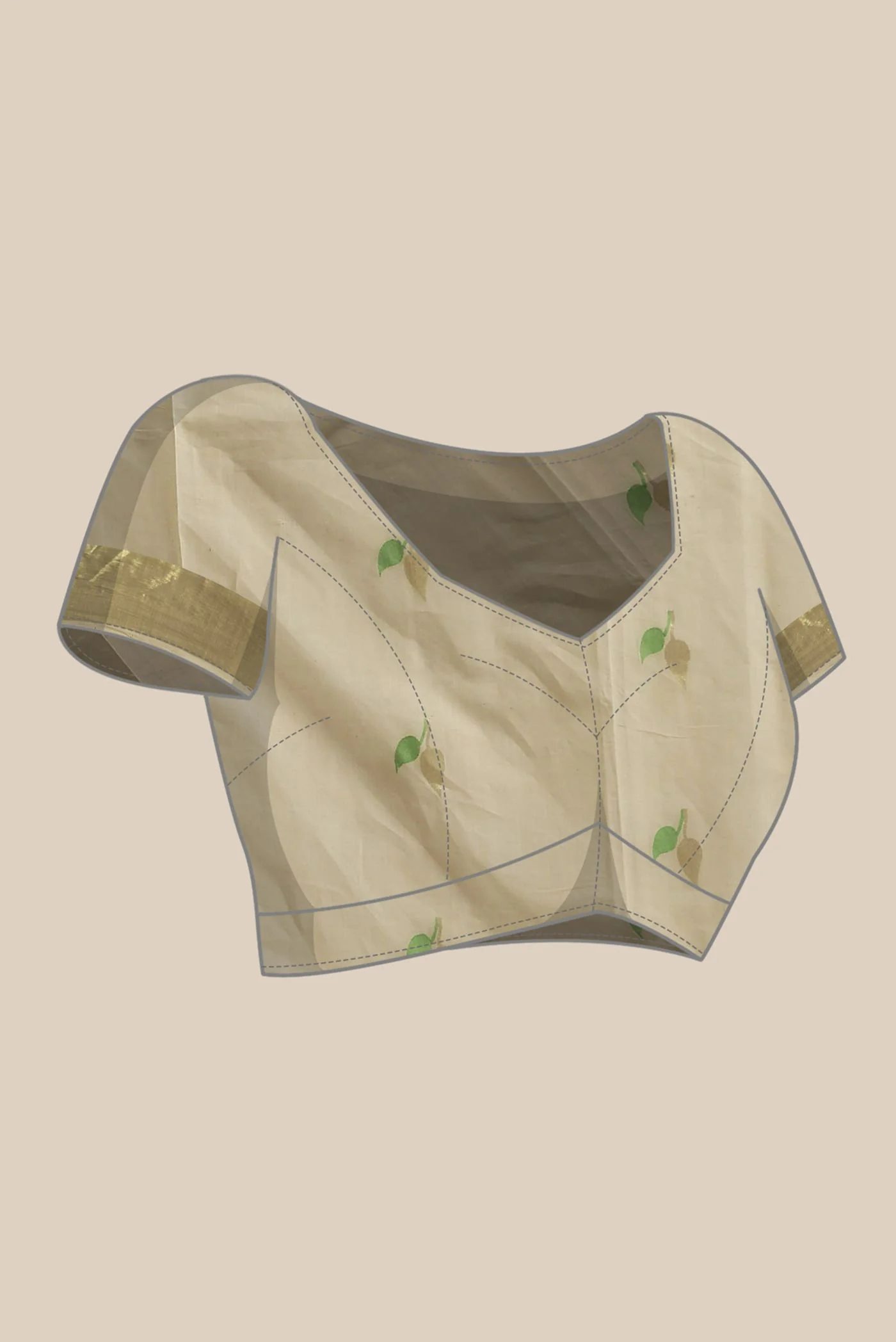 Sandal Venkatagiri Cotton Saree - Image 7