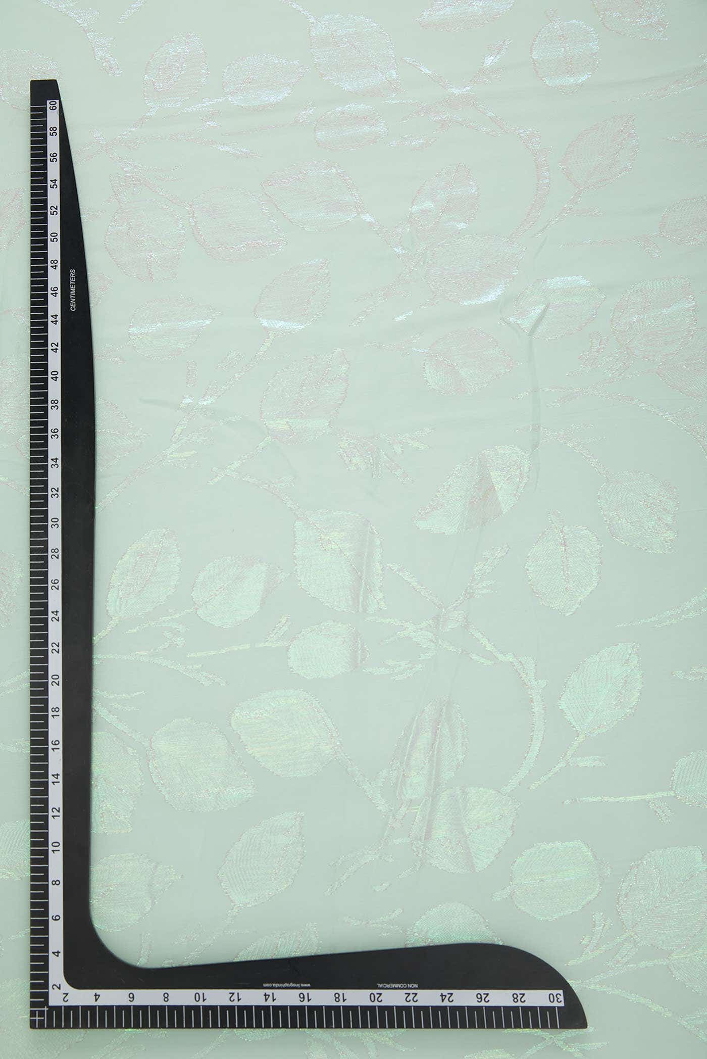 Sea Green Chiffon Dress Material - Image 5