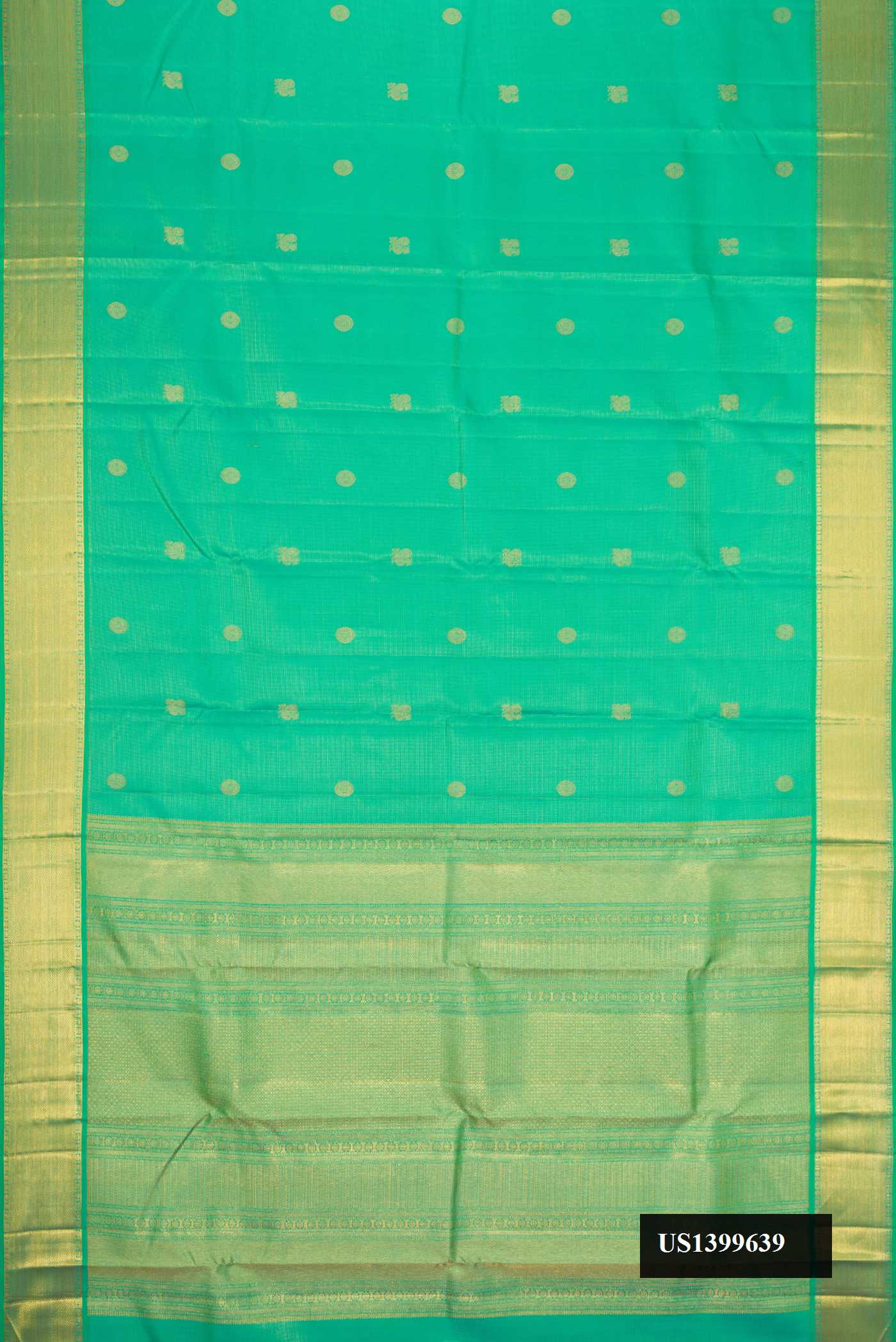 Sea Green Dual Tone Kanchipuram Silk Saree