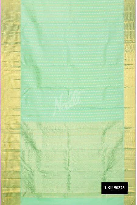 Sea Green Dual Tone Kanchipuram Silk Saree