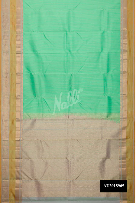 Sea Green Dual Tone Kanchipuram Silk Saree