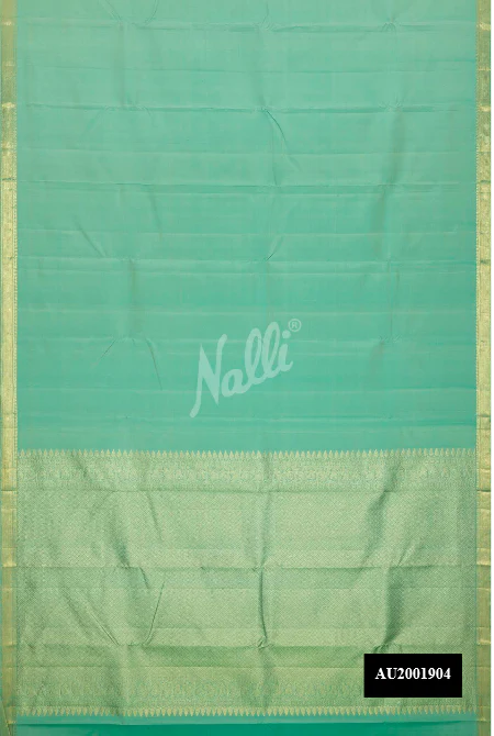Sea Green Dual Tone Kanchipuram Silk Saree