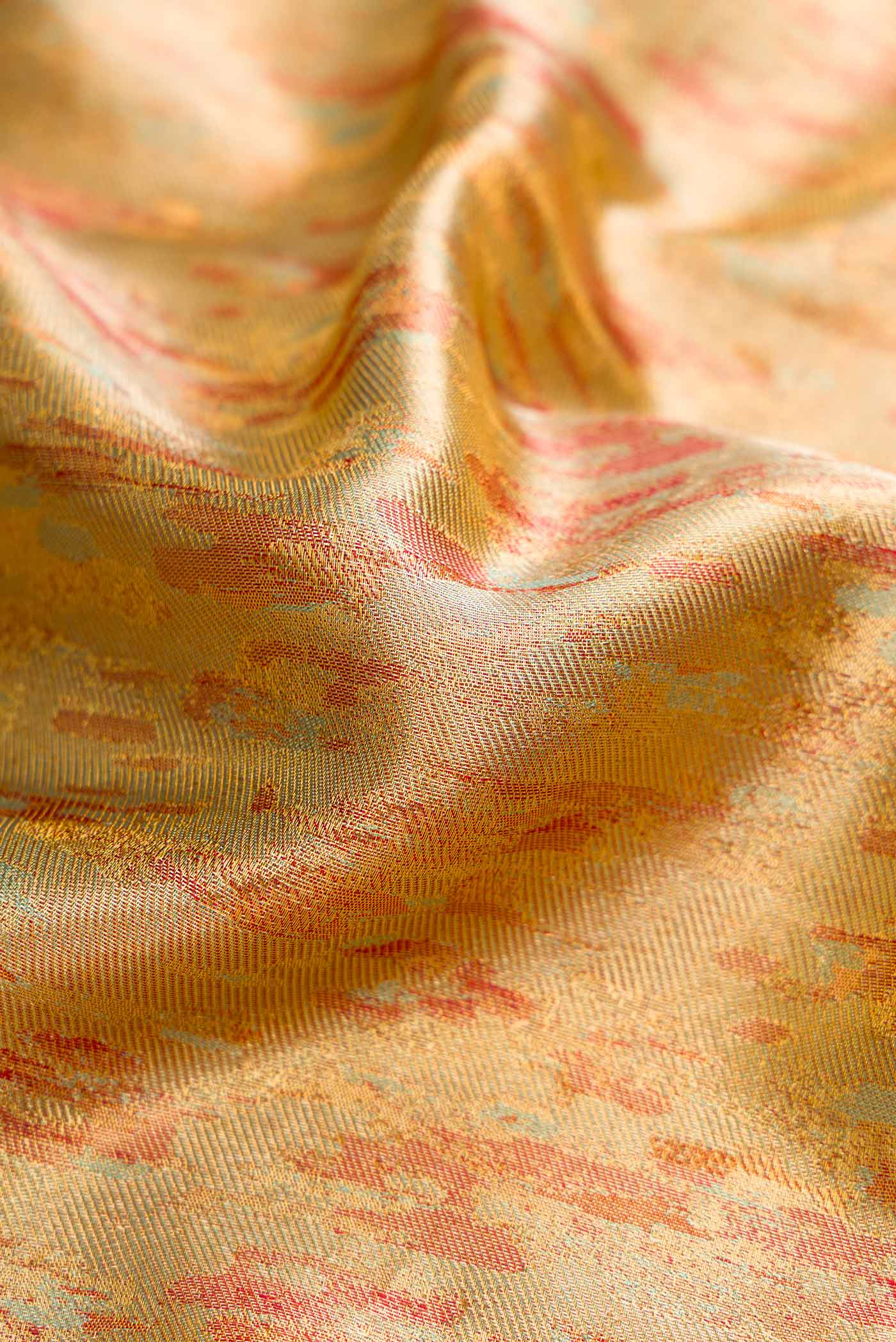 Sea Green Dual Tone Kanjivaram Silk Saree - Image 2