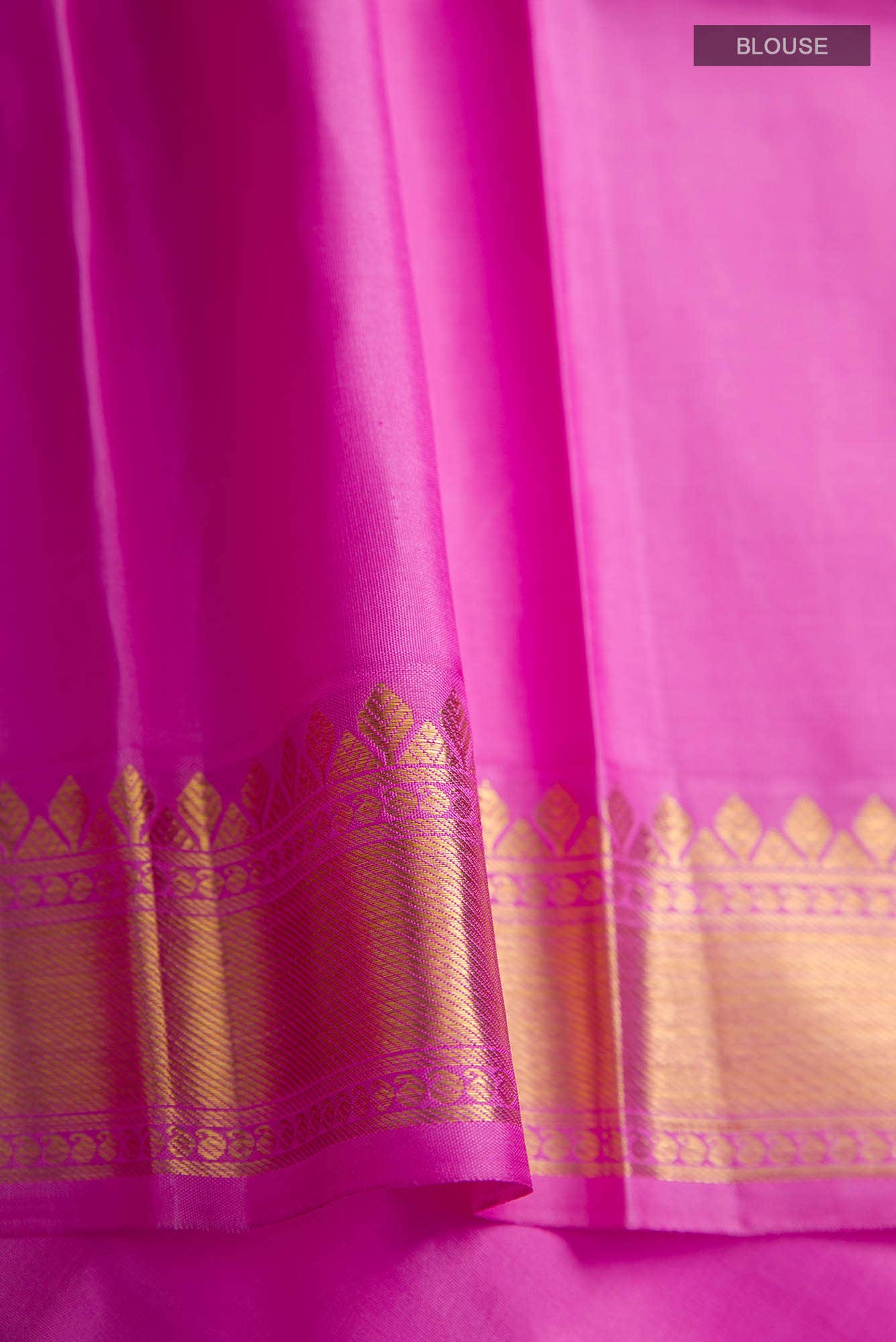 Pure Silk Pure Zari Sea Green Dual Tone Kanjivaram Saree - Image 6