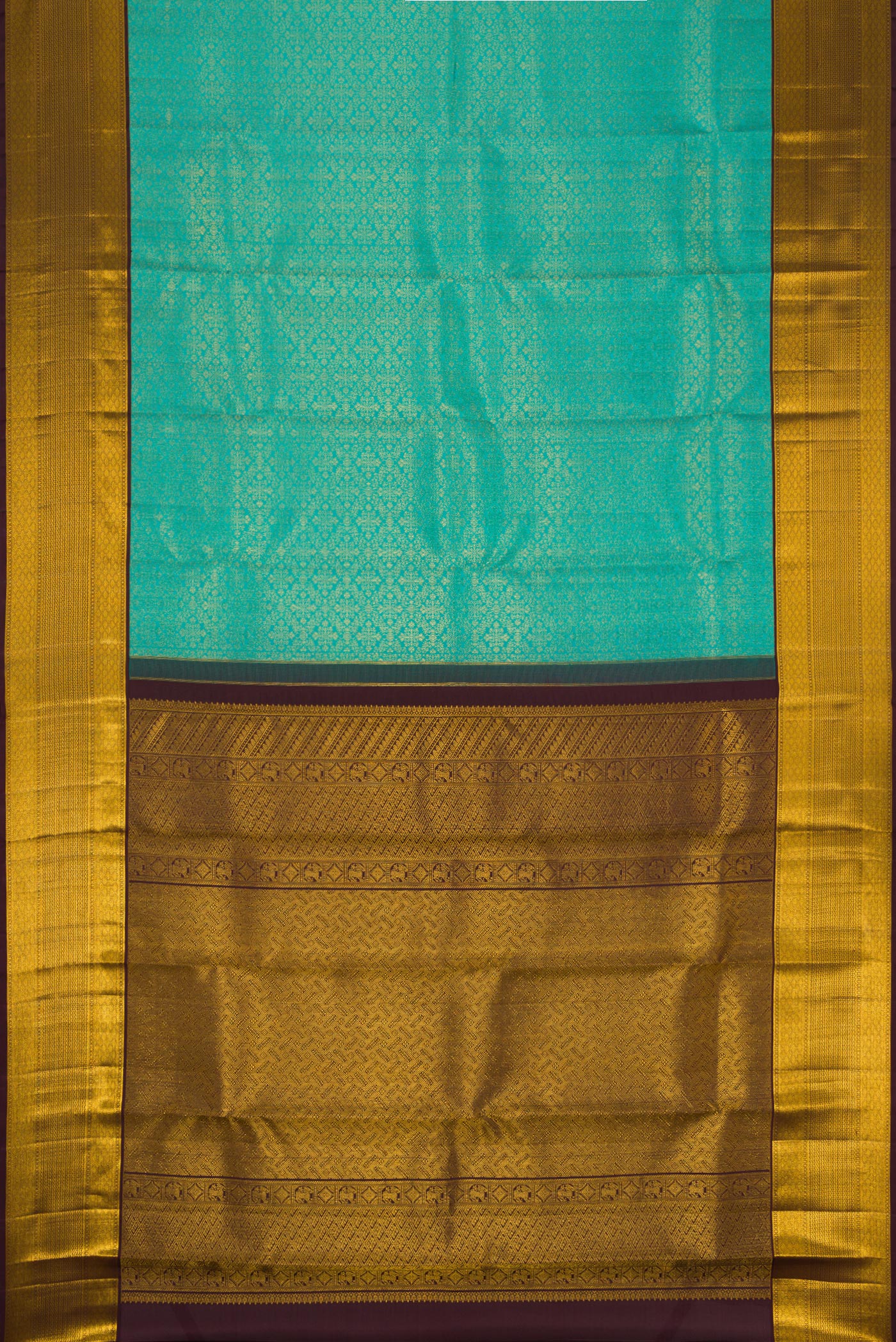 Blue Kanjivaram Silk Saree - Image 6