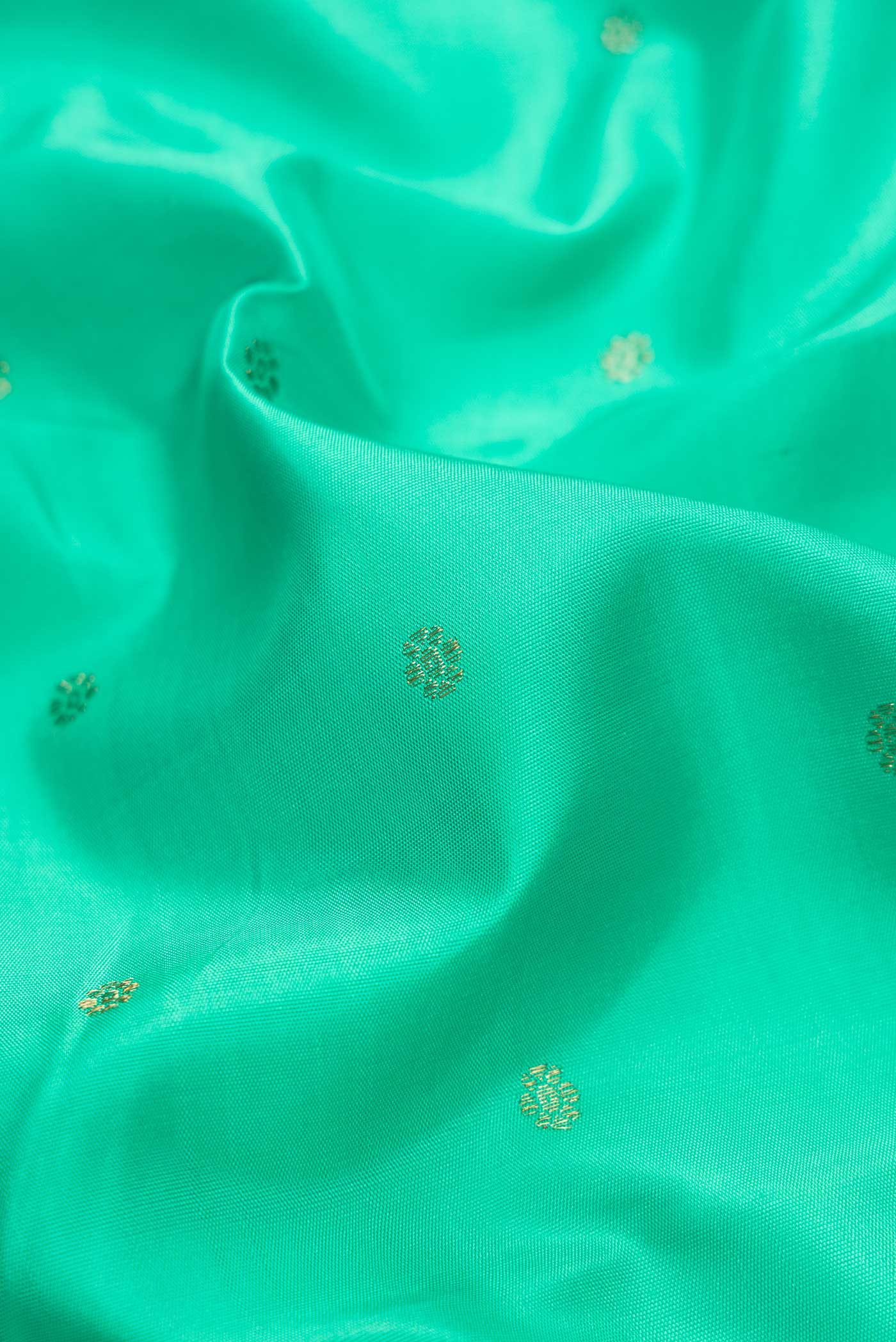 Sea Green Kanjivaram Silk Saree - Image 2