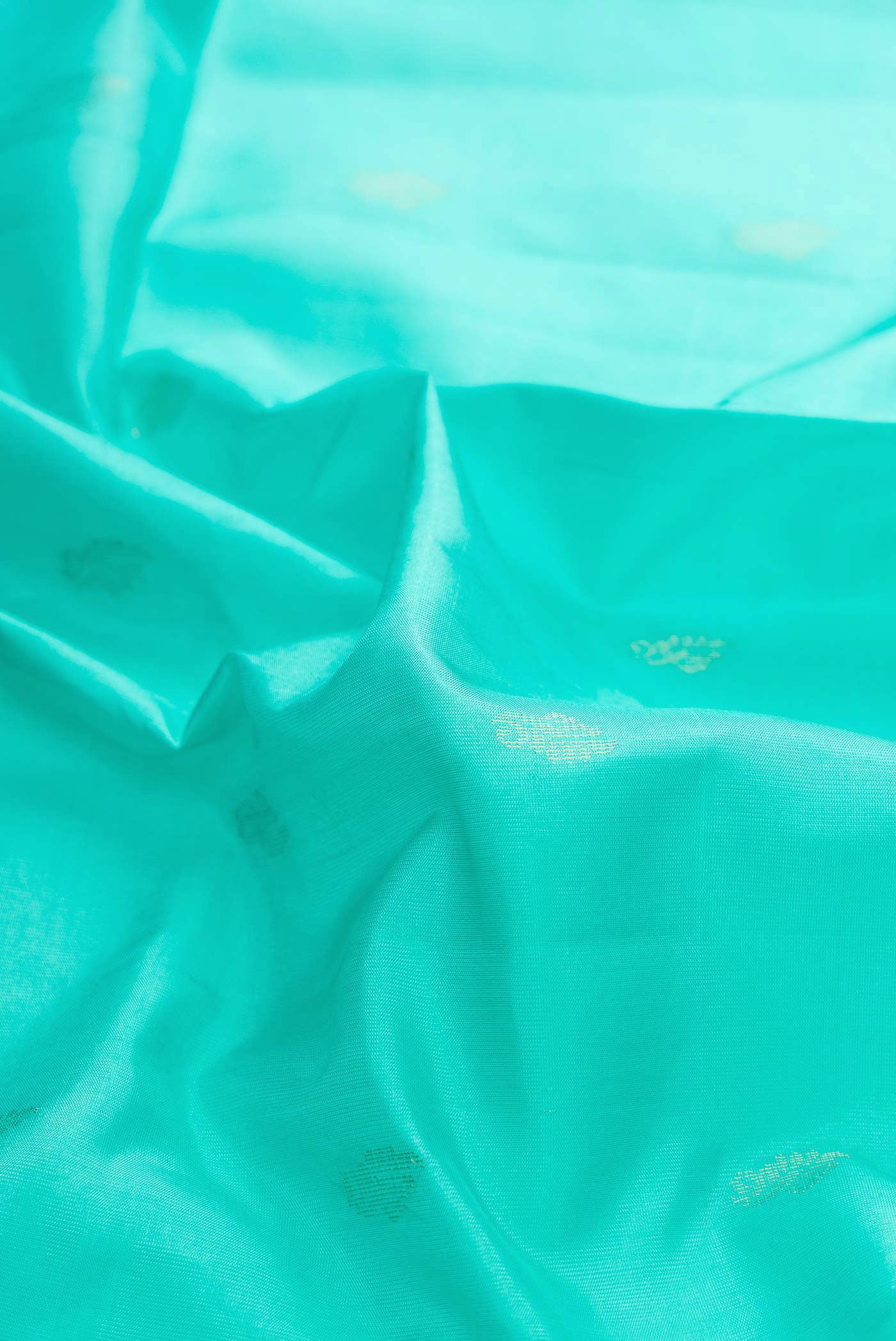 Sea Green Dual Tone Soft Silk Saree - Image 2