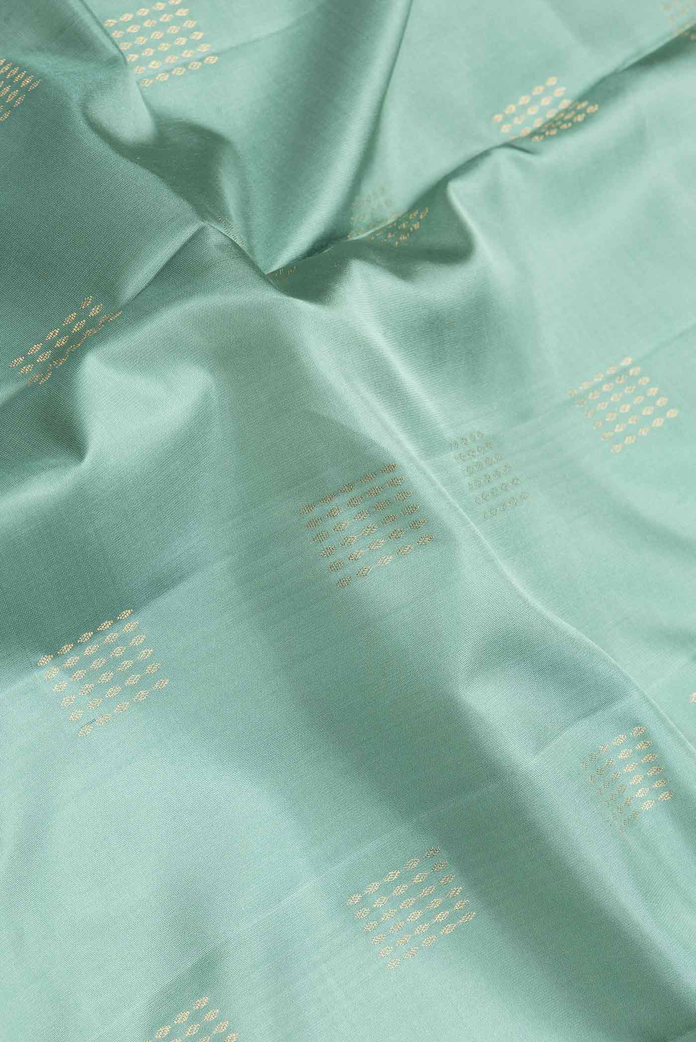 Blue Grey Soft Silk Saree - Image 2