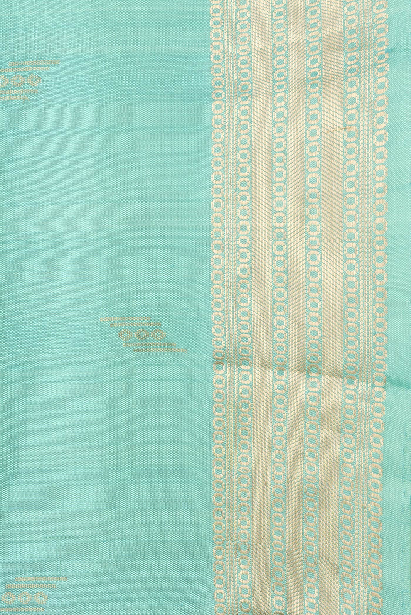Sea Green Soft Silk Saree - Image 3