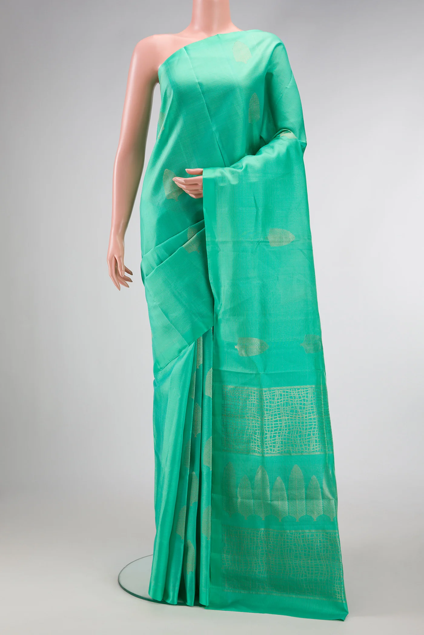 Sea Green Soft Silk Saree