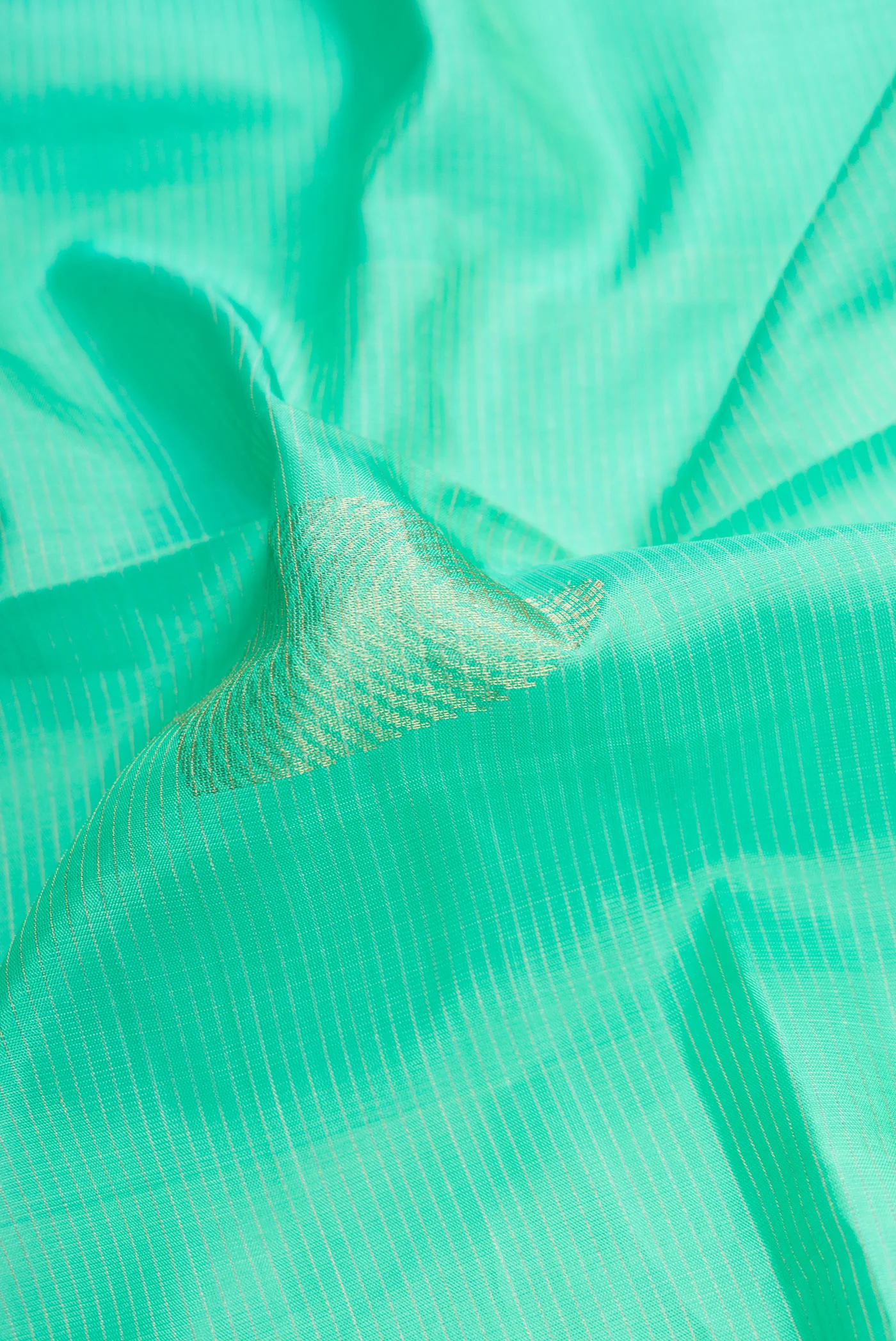 Sea Green Soft Silk Saree - Image 2