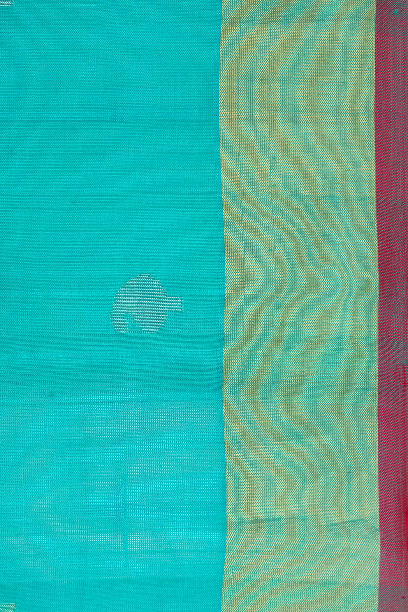 Turquoise Uppada Silk Saree - Image 3