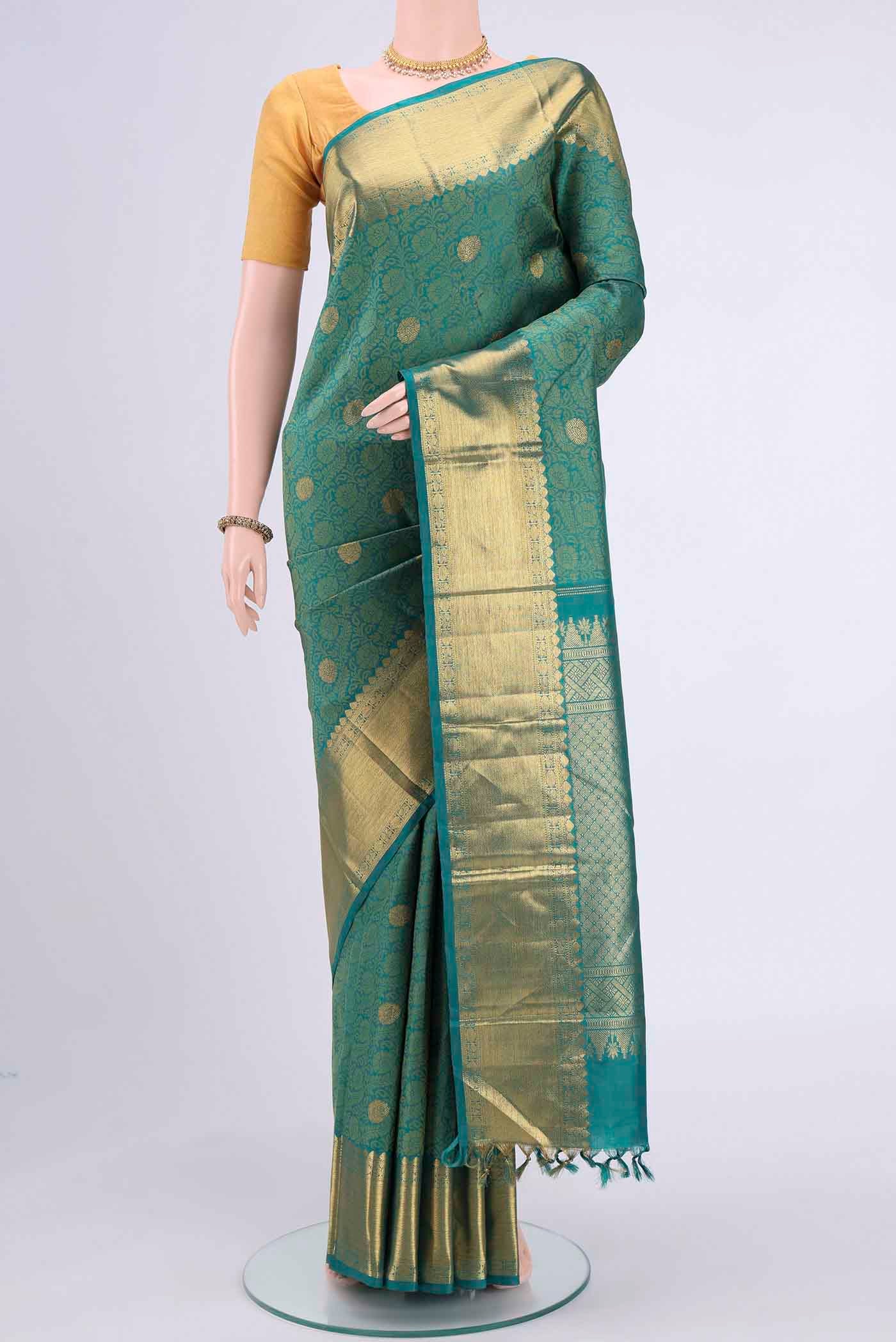 Sea Green Kanjivaram Saree