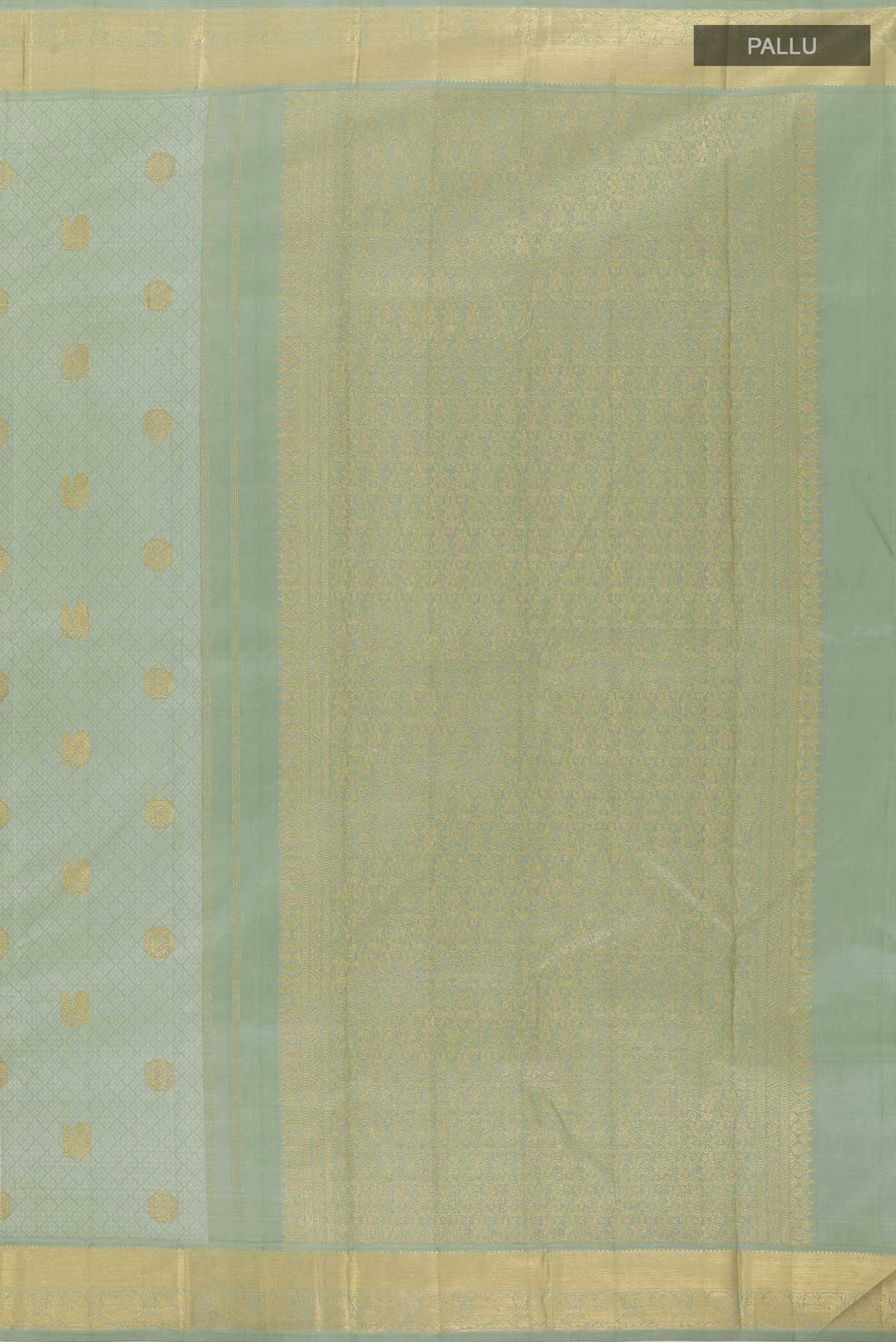 Sea Green Kanjivaram Silk Saree - Image 7