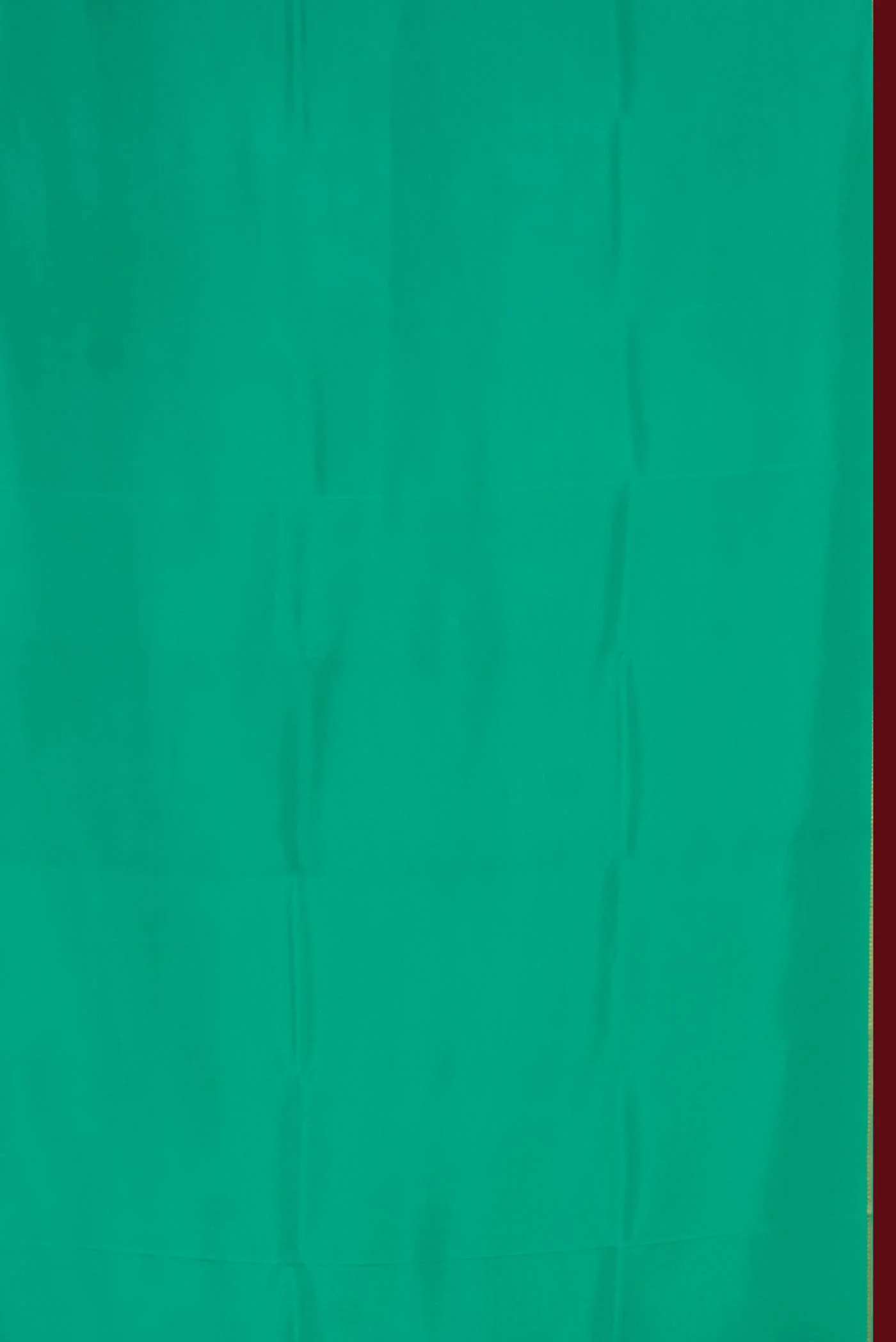 Pure Silk Pure Zari Sea Green Mysore Crepe Saree - Image 4