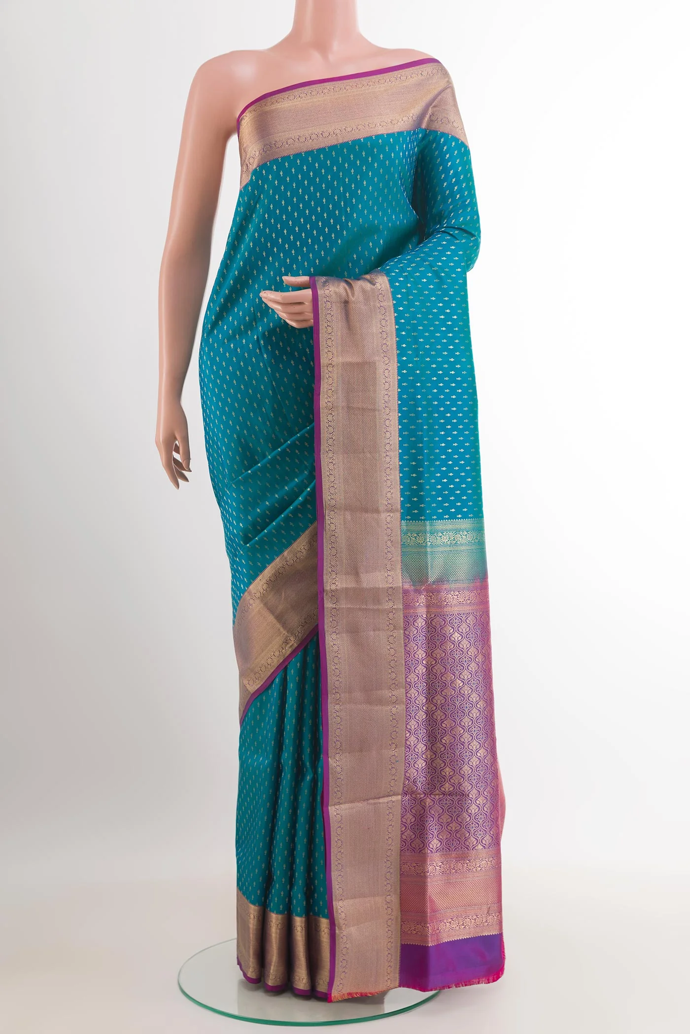 Blue Soft Silk Saree