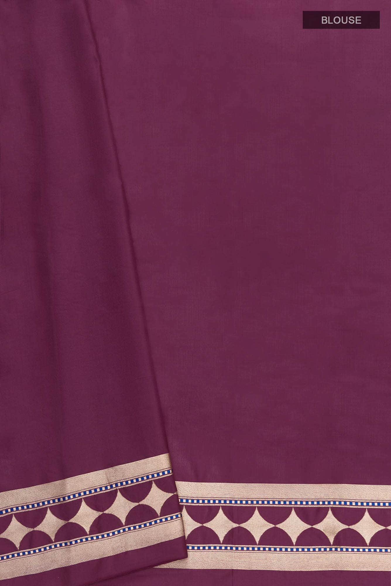 Shimmer Soleil-Magenta Banarasi Silk Saree - Image 11