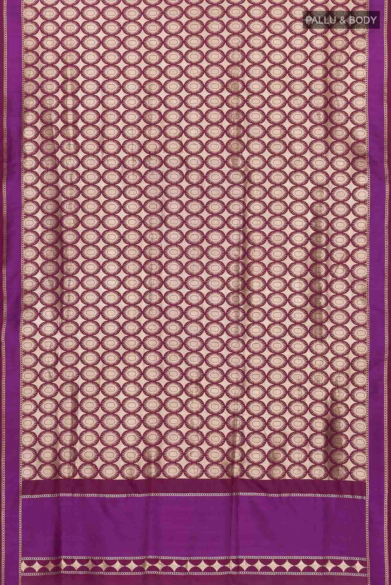 Shimmer Soleil-Magenta Banarasi Silk Saree - Image 8