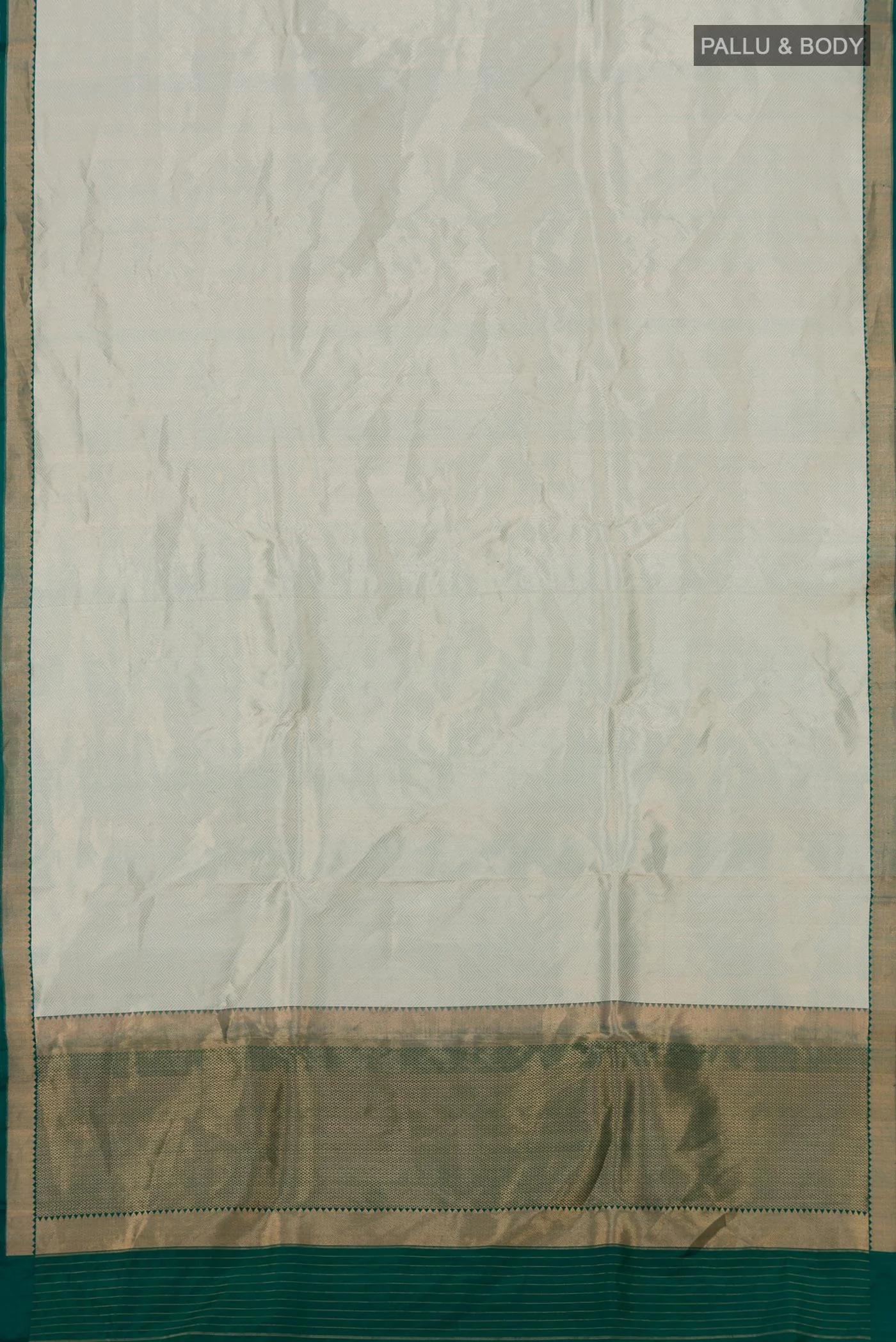 Silver Banarasi Katan Silk Saree - Image 5
