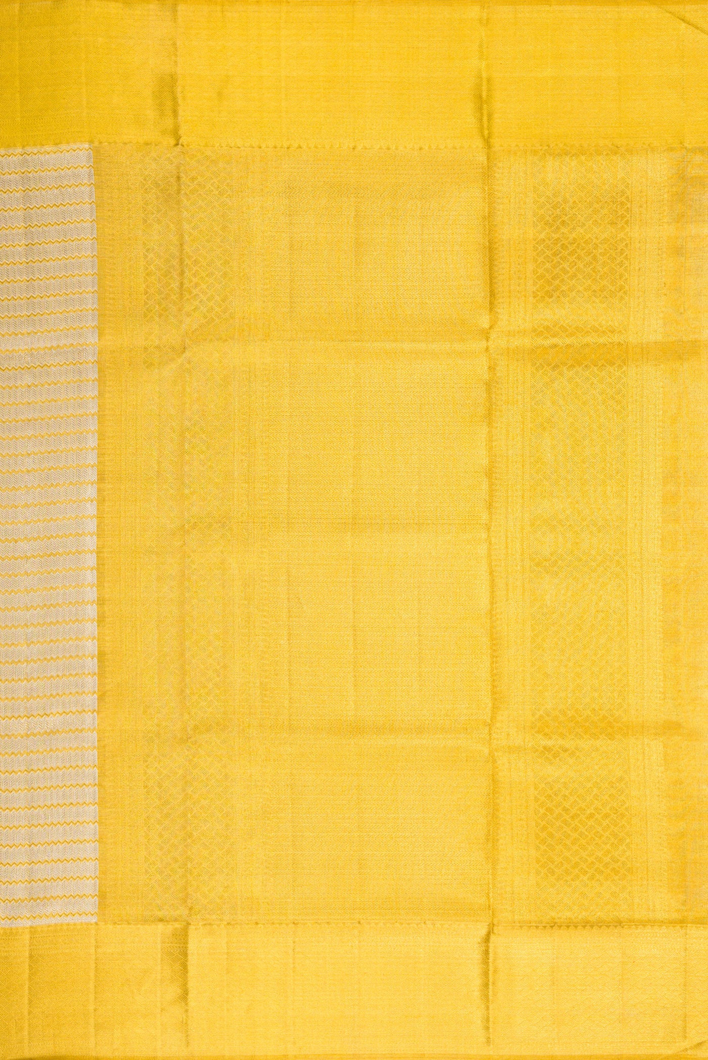 Silver Dual Tone Kanjivaram Tissue Silk Saree - Image 7