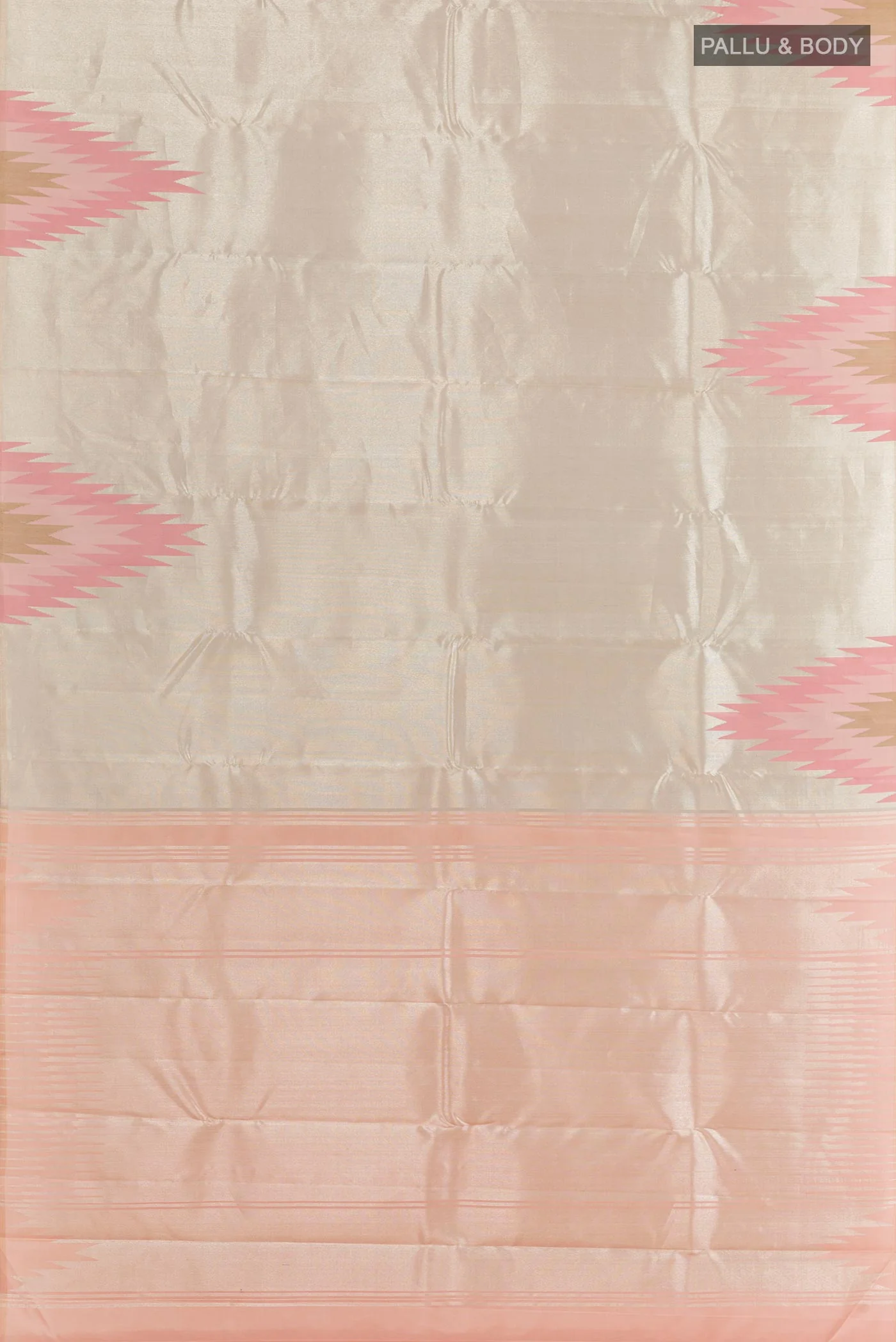 Silver Kanchipuram Silk Saree - Image 5