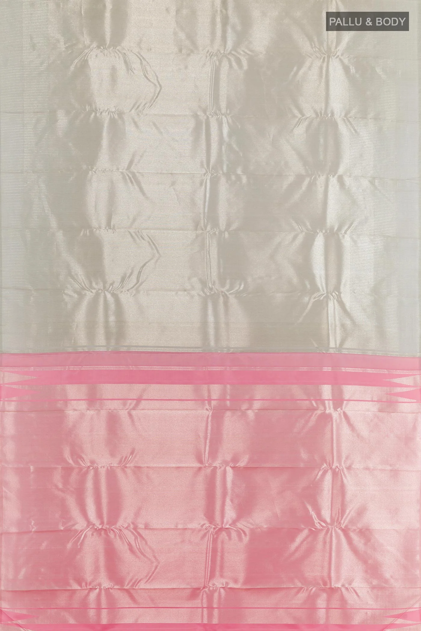 Silver Kanchipuram Silk Saree - Image 5