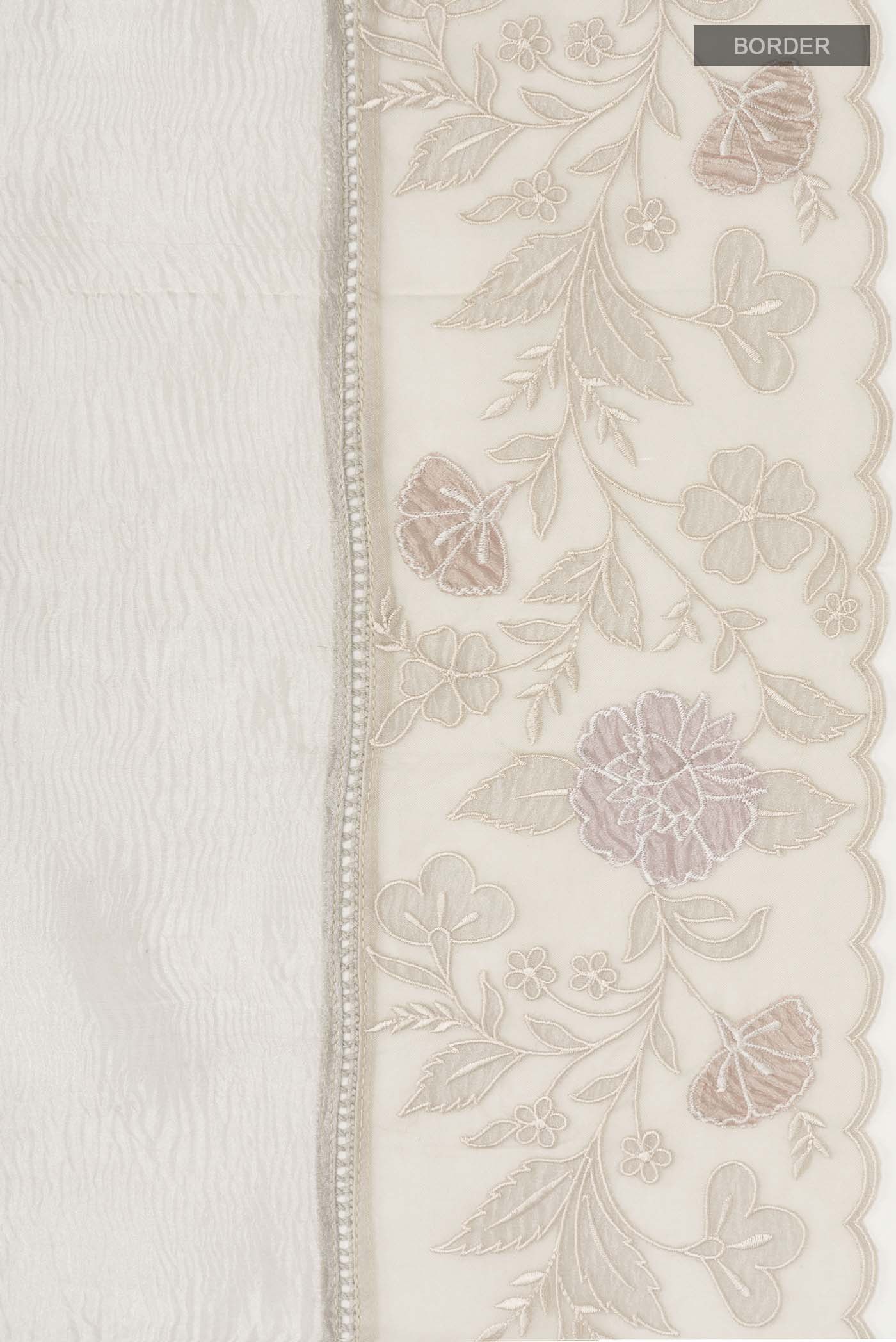 Silver Tissue Silk Saree - Image 3