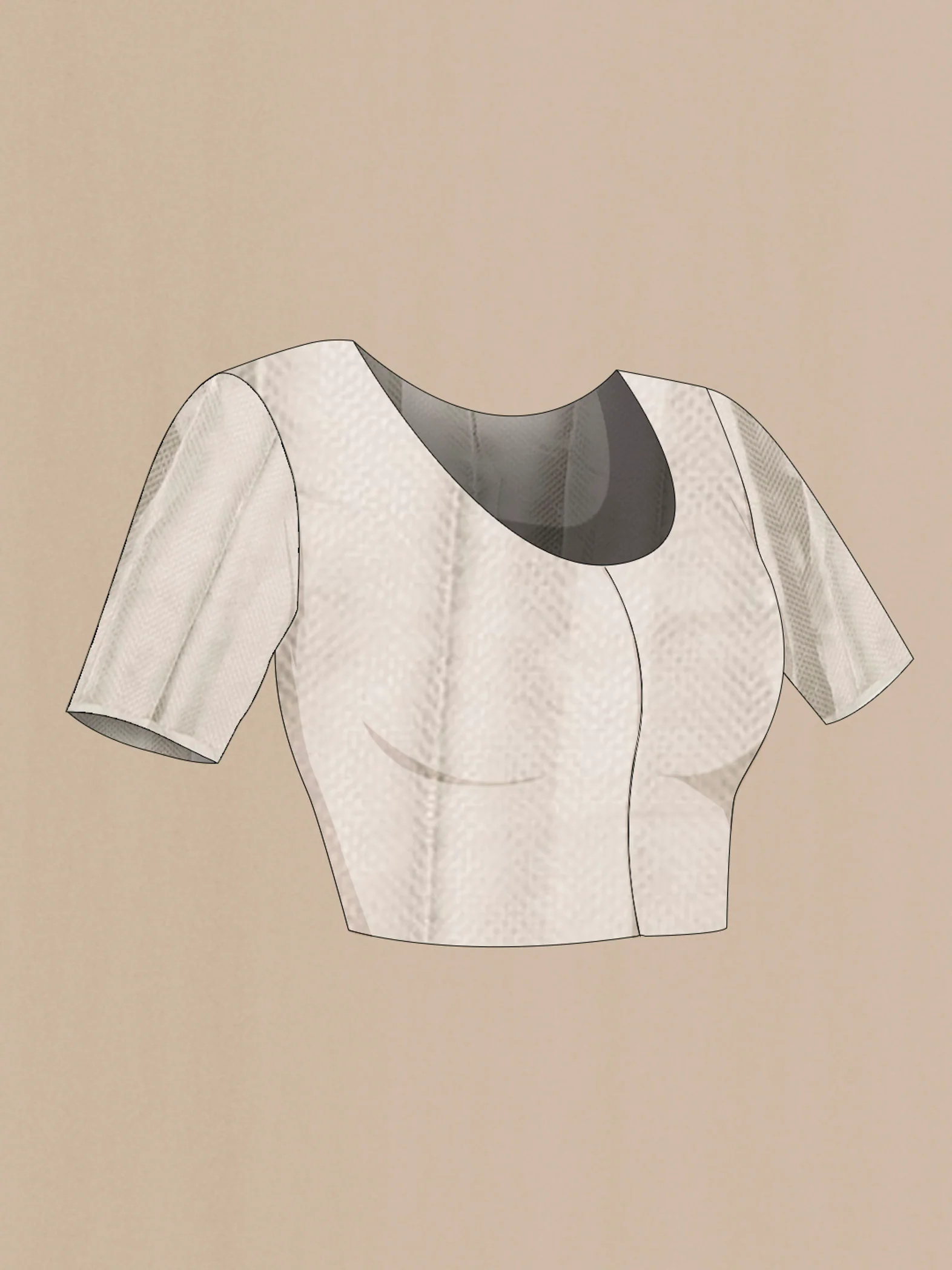 Silver Tissue Silk Saree - Image 5