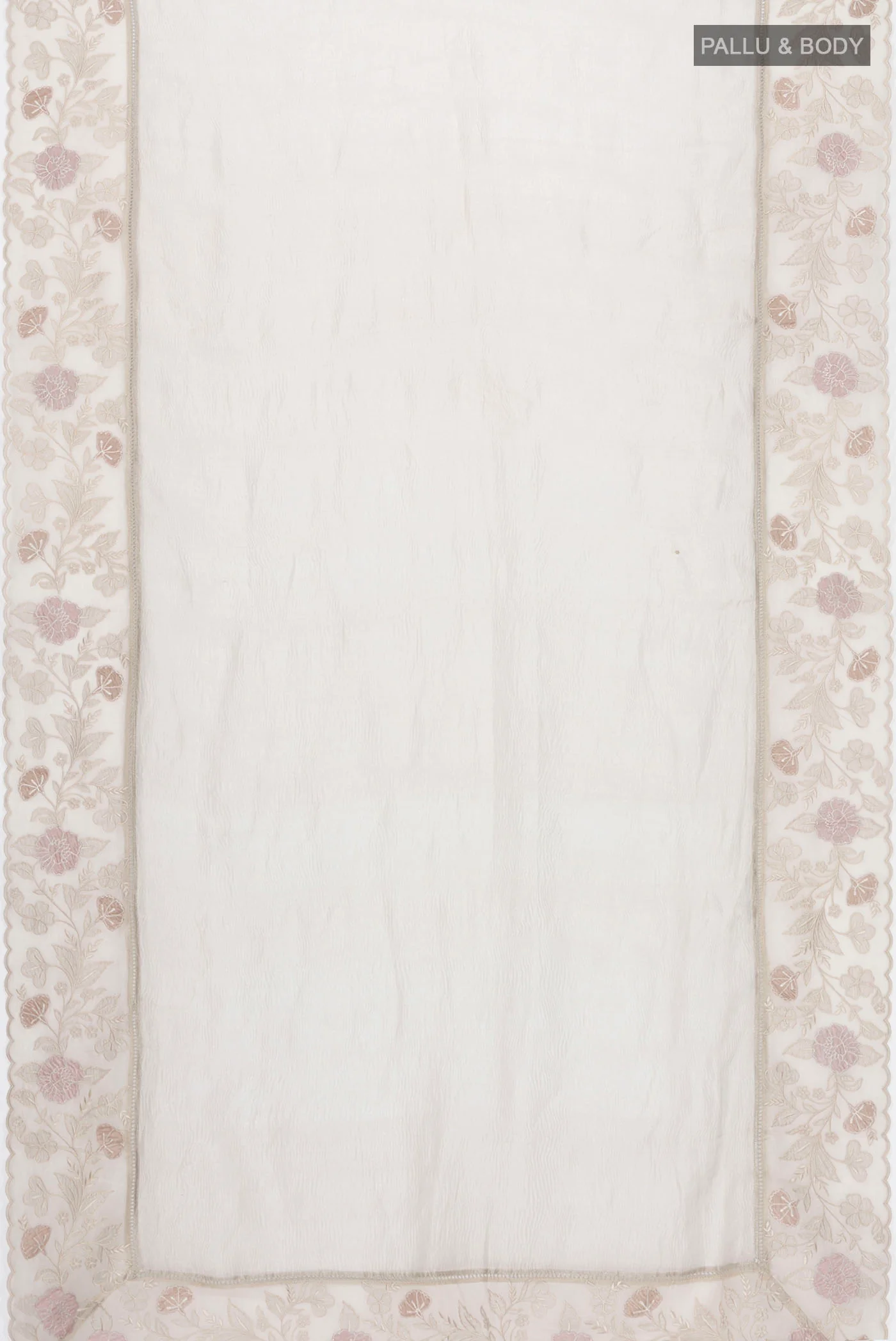 Silver Tissue Silk Saree - Image 6