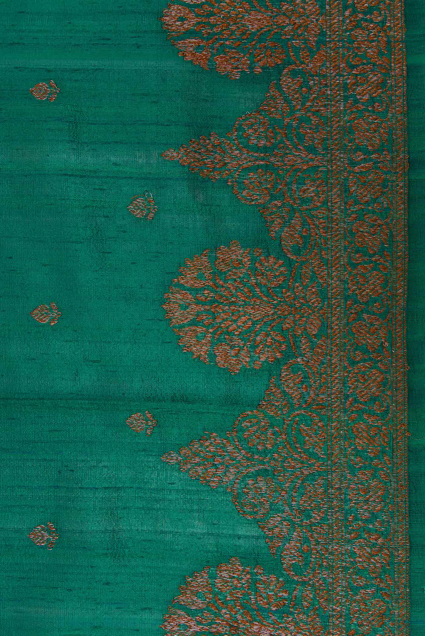Multi Color Banarasi Tussar Silk Saree - Image 3
