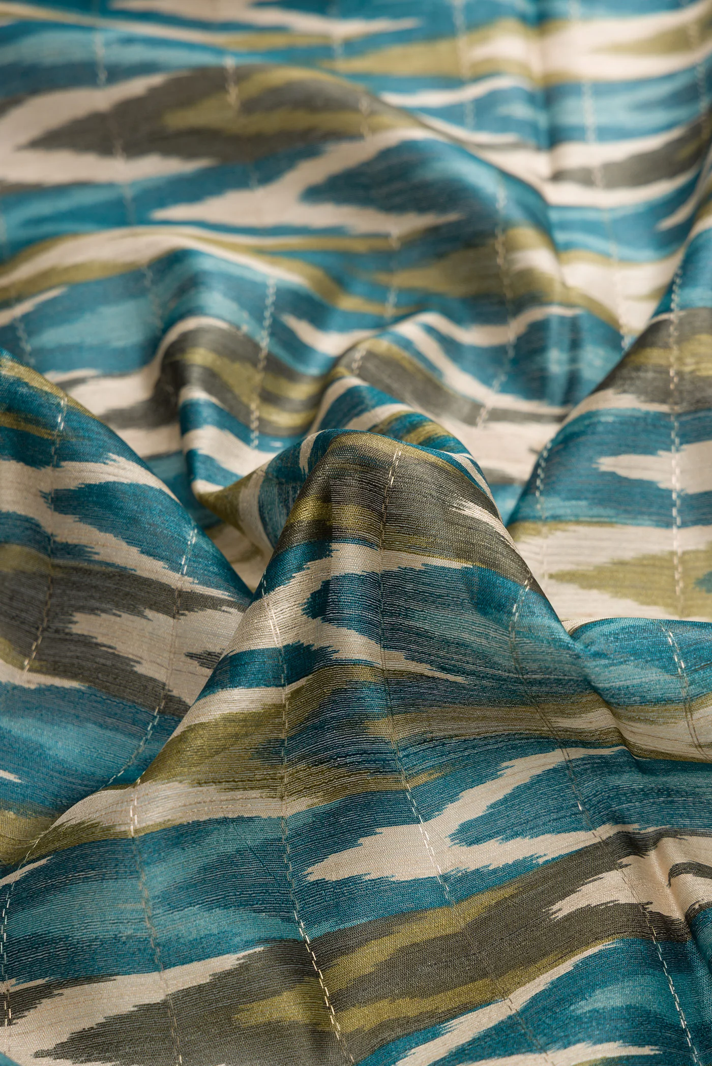 Blue Tussar Silk Saree - Image 2