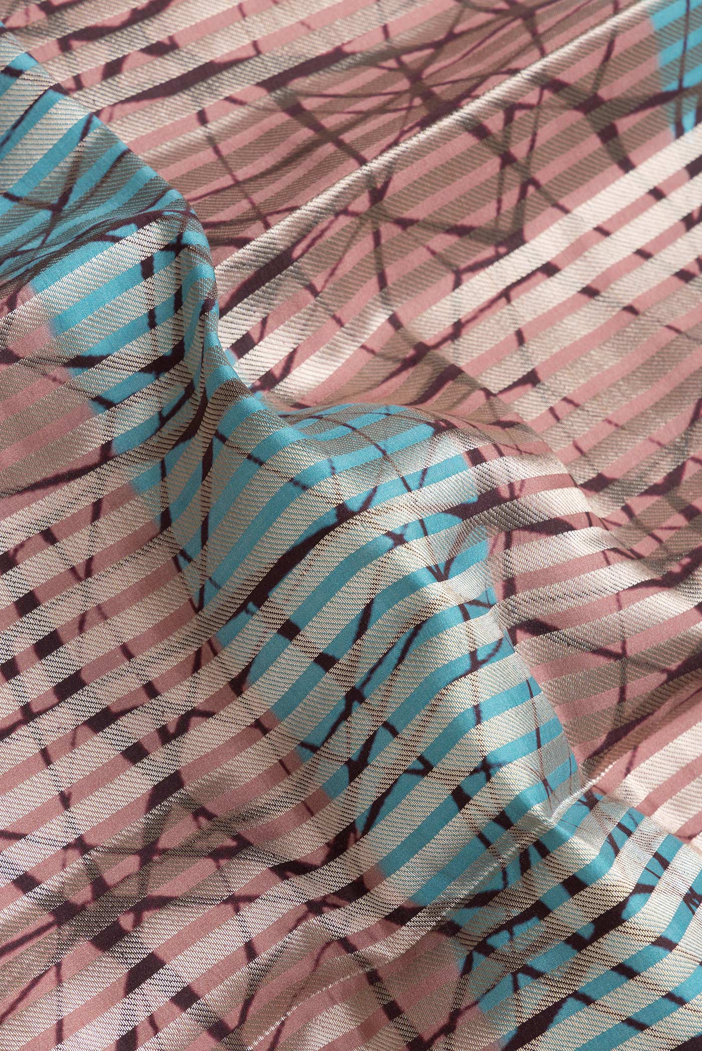 Multi Color Banarasi Raw Silk Saree - Image 2