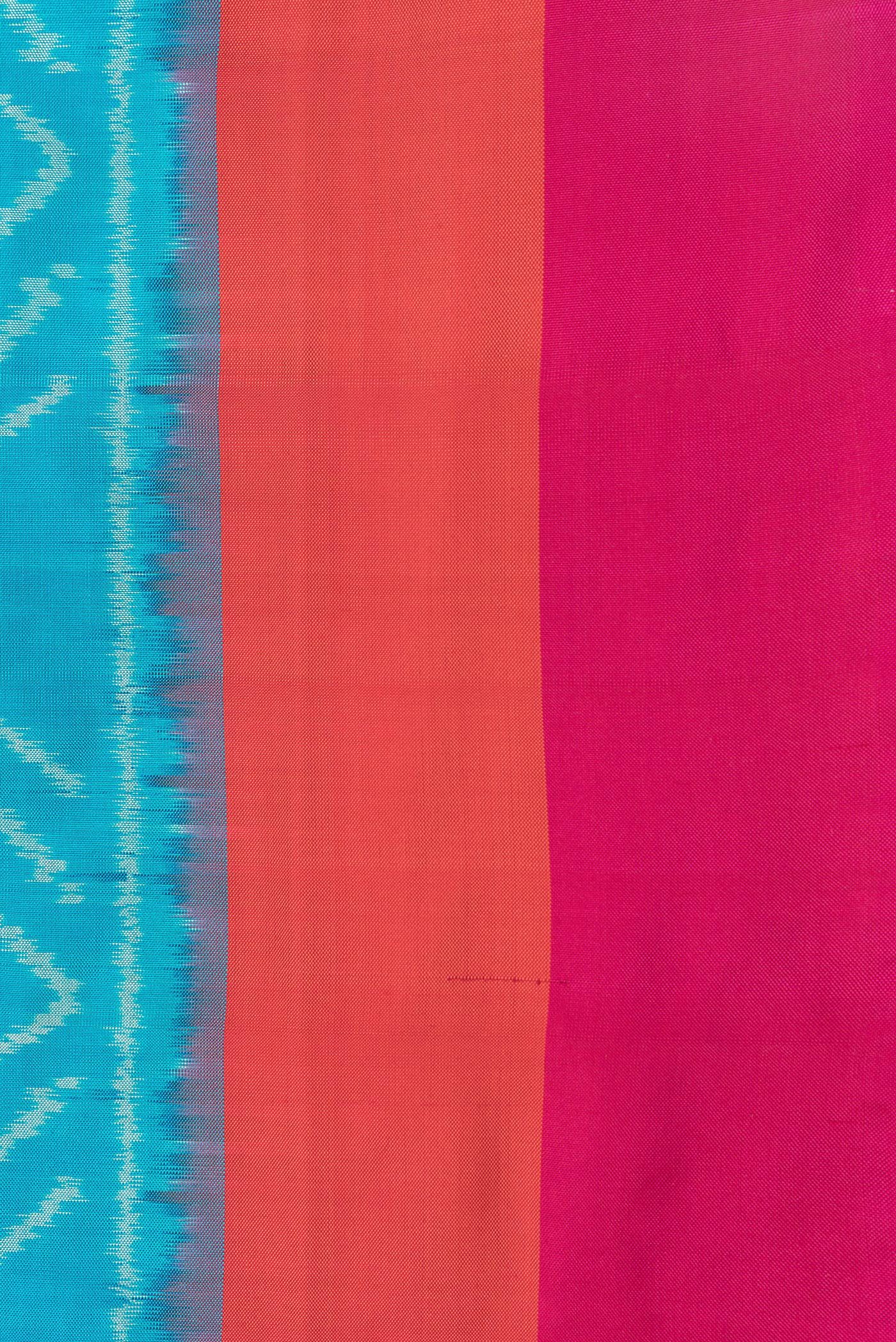 Sky Blue Pochampally Silk Saree - Image 3