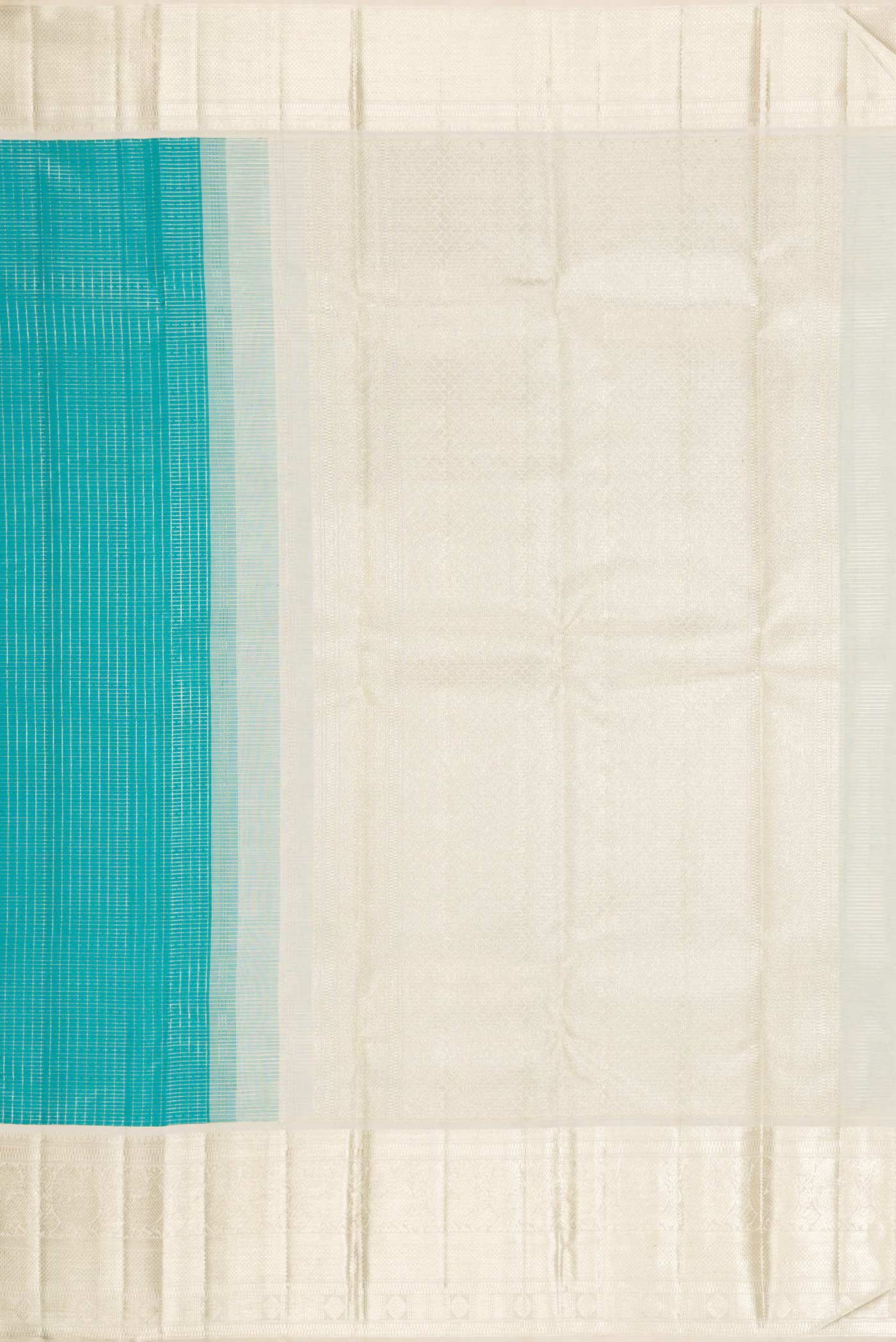 Sky Blue Kanchipuram Silk Saree - Image 7