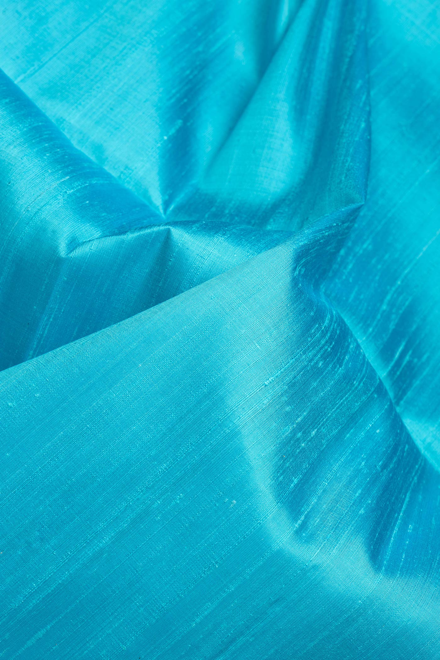 Sky Blue Raw Silk Saree - Image 2