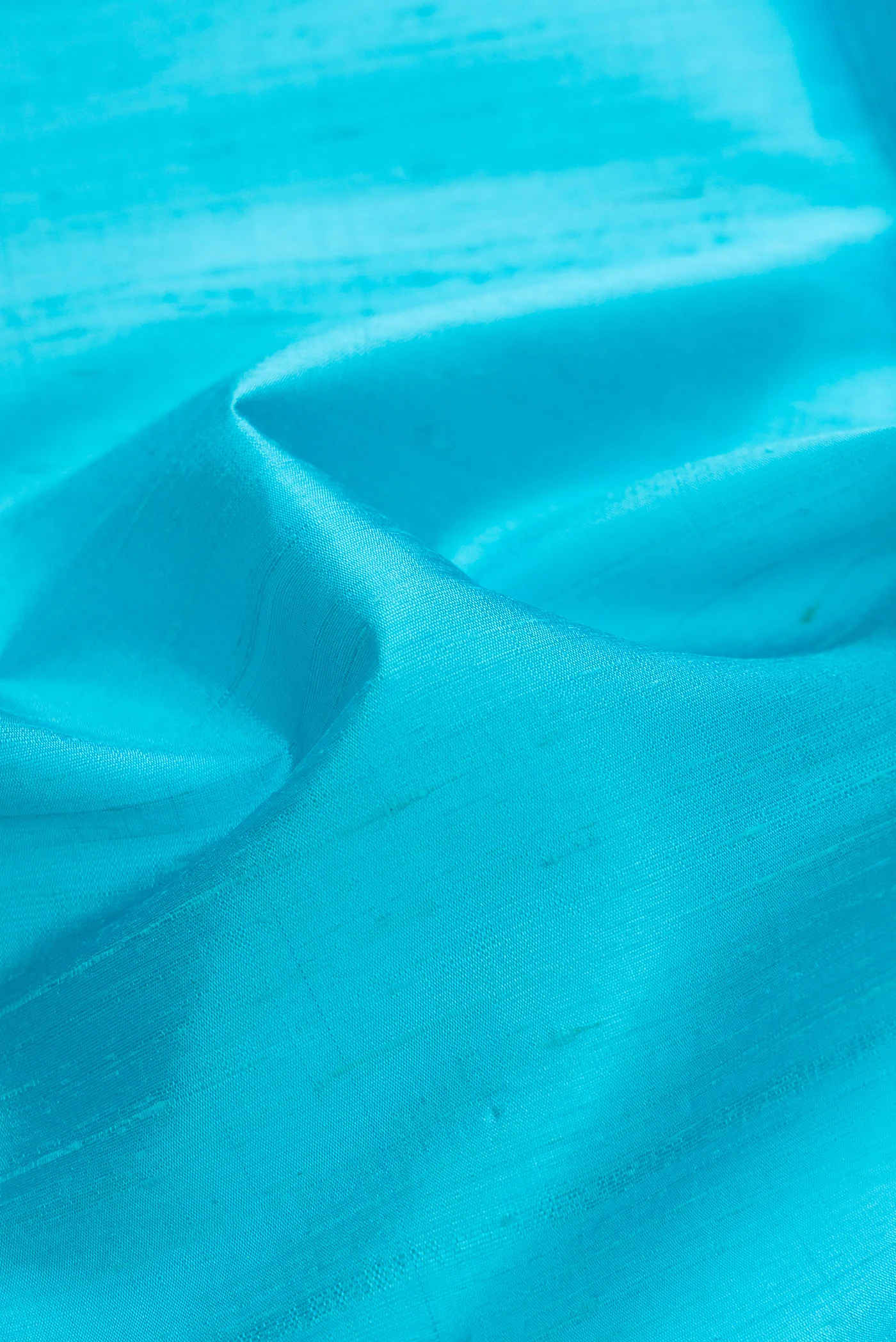 Sky Blue Raw Silk Saree - Image 2