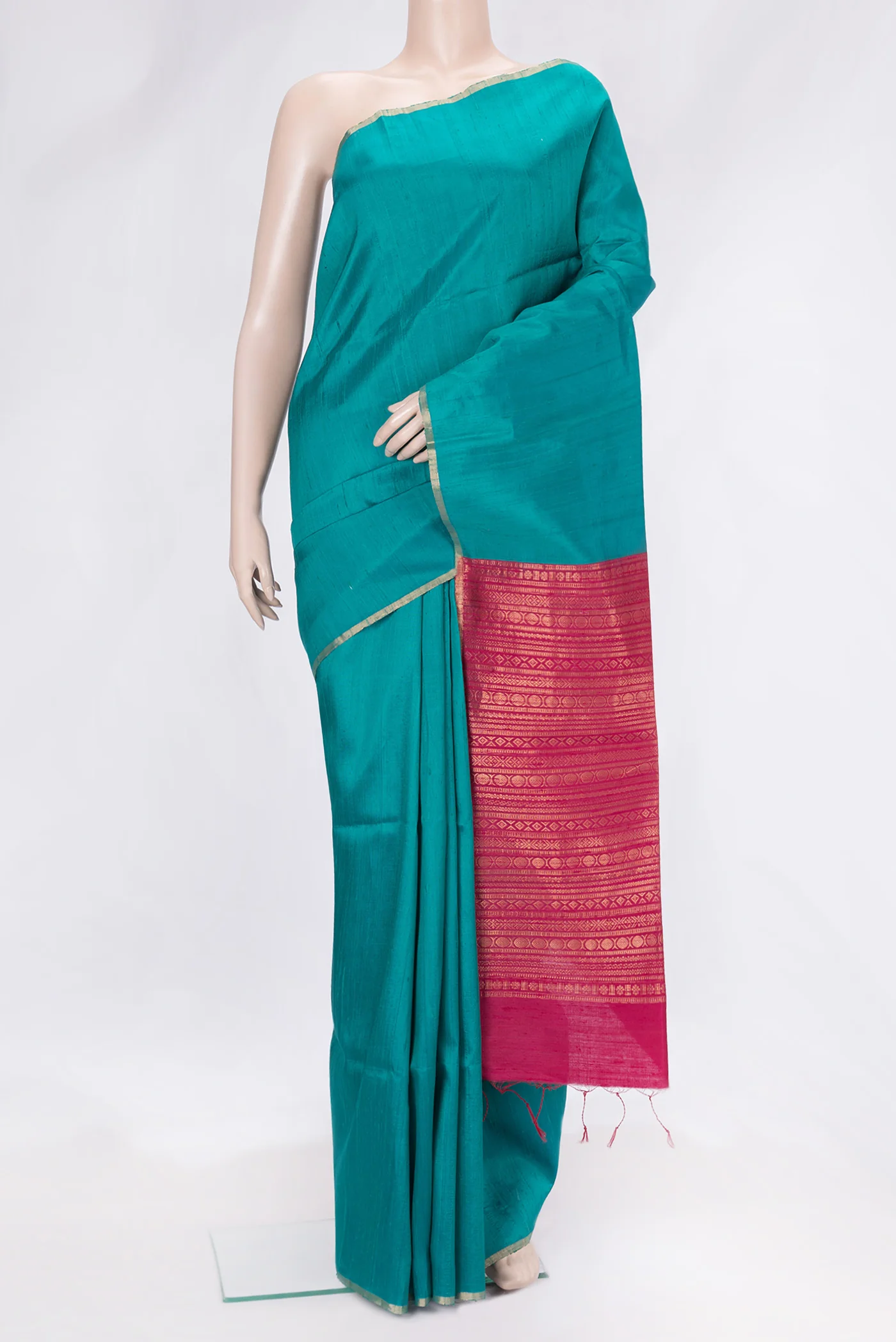 Blue Raw Silk Saree