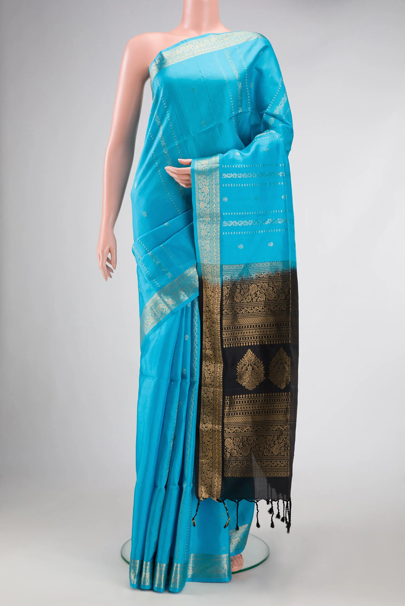 Sky Blue Soft Silk Saree