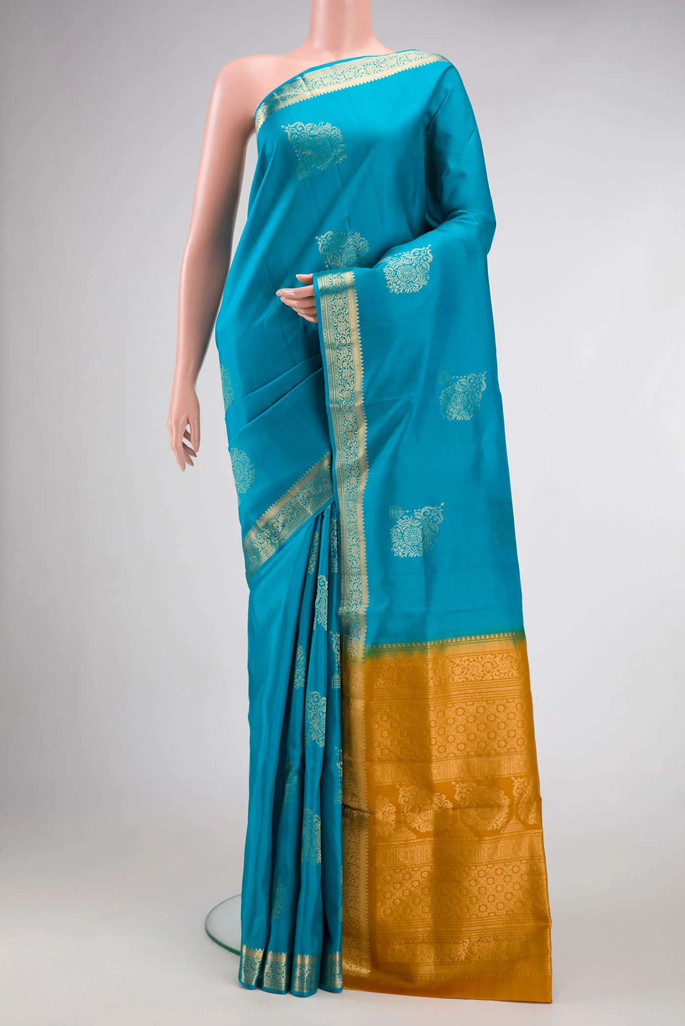 Sky Blue Soft Silk Saree
