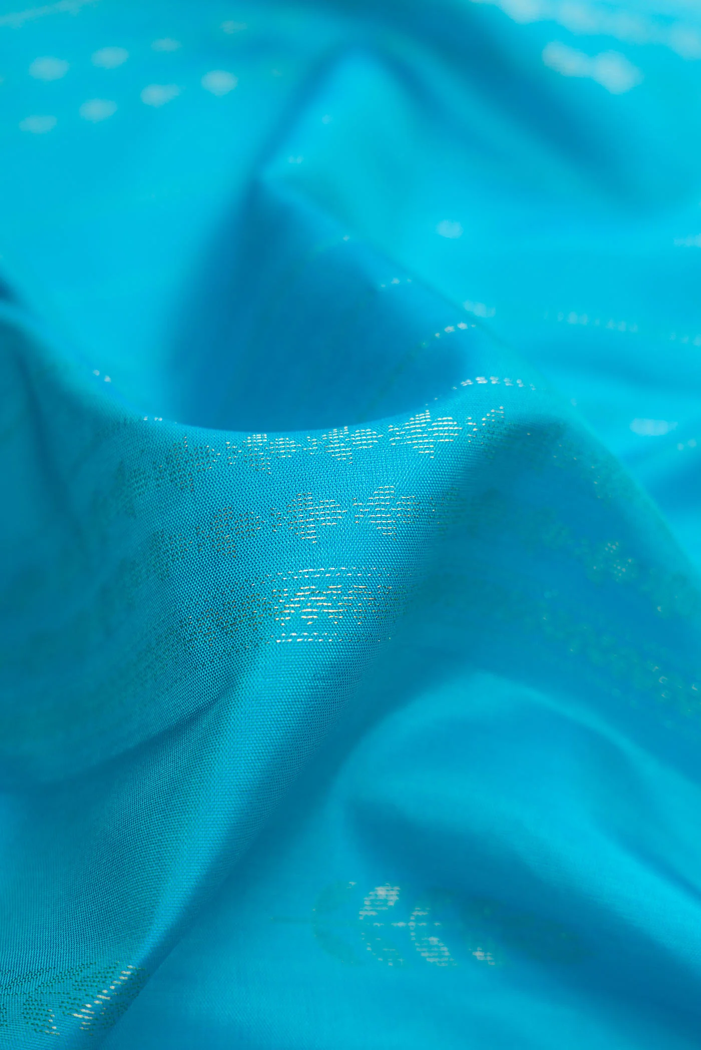 Sky Blue Soft Silk Saree - Image 2