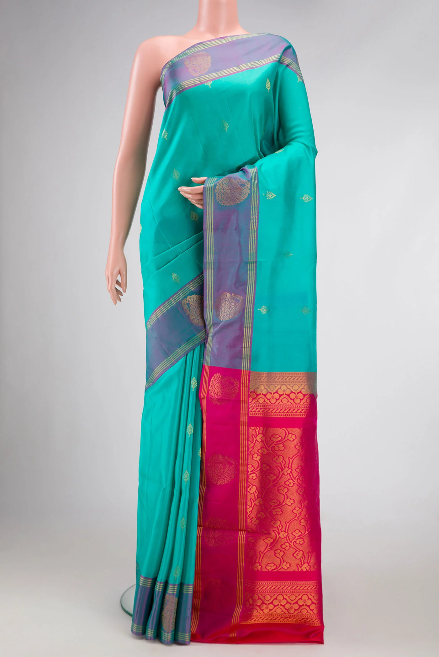 Sky Blue Soft Silk Saree