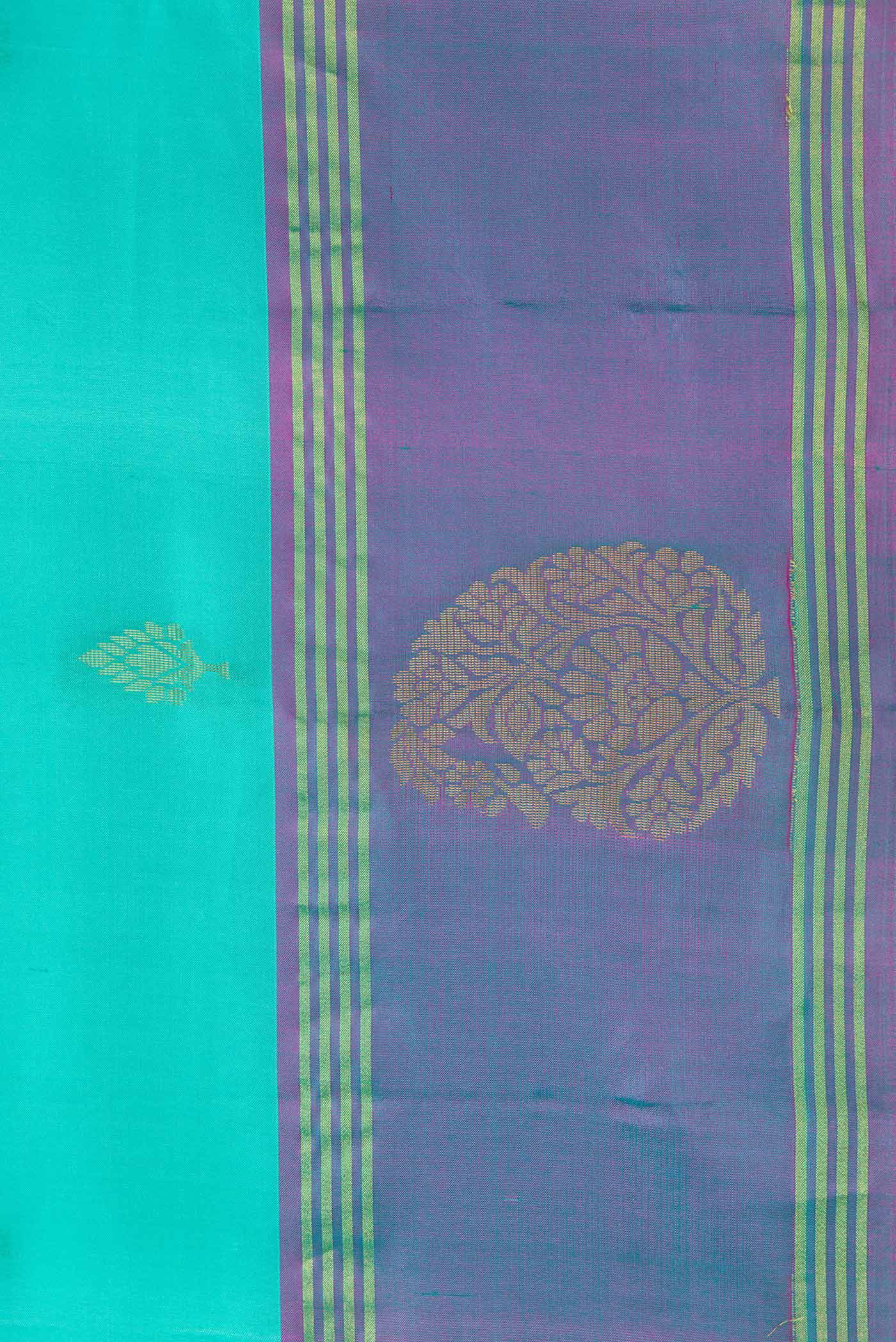 Sky Blue Soft Silk Saree - Image 3