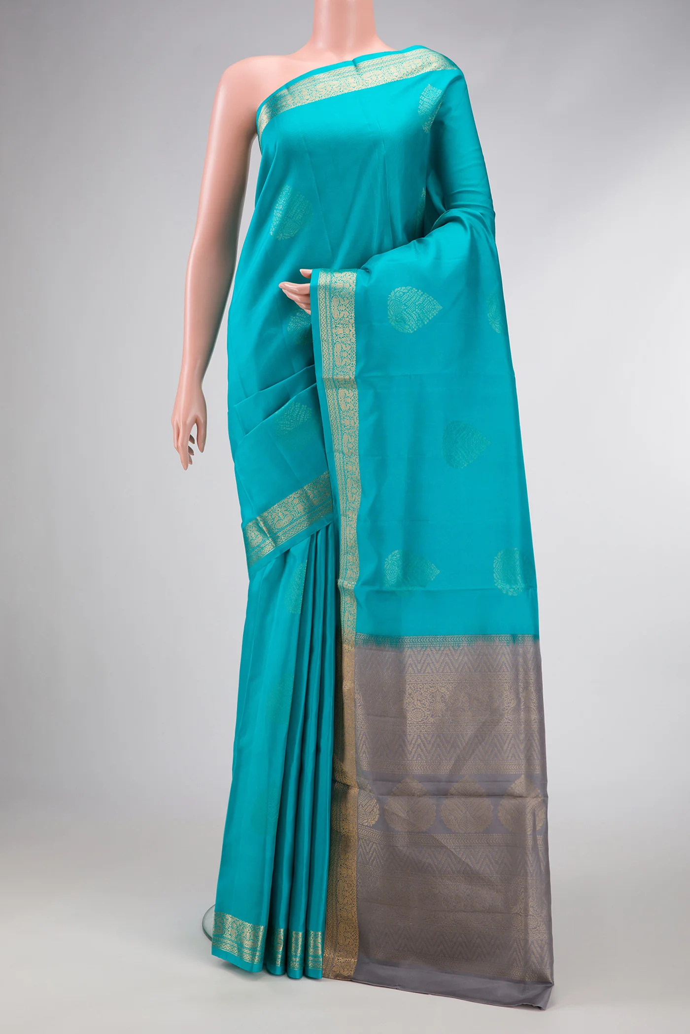 Sky Blue Soft Silk Saree