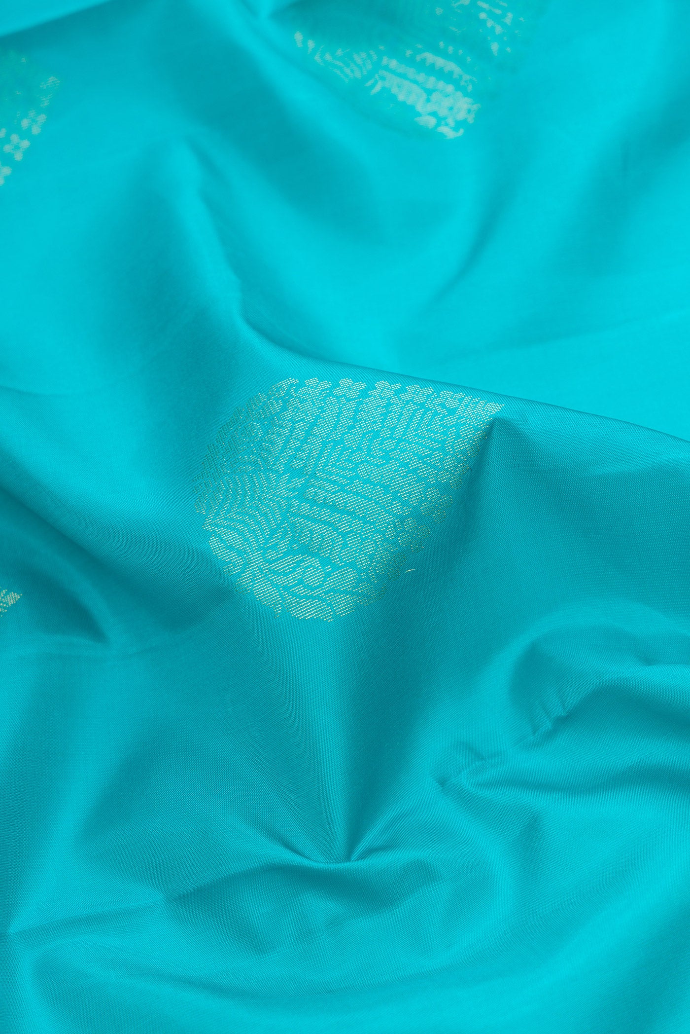 Sky Blue Soft Silk Saree - Image 2