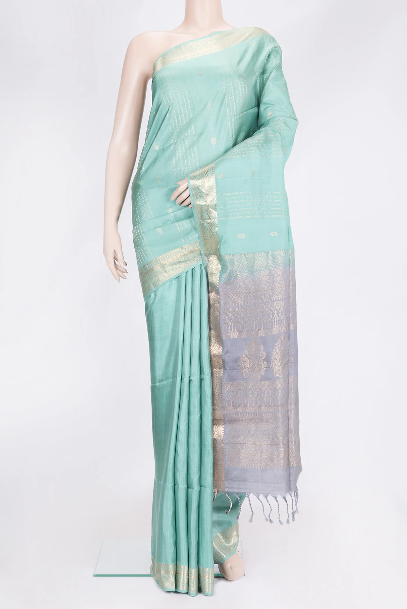 Sky Blue Soft Silk Saree