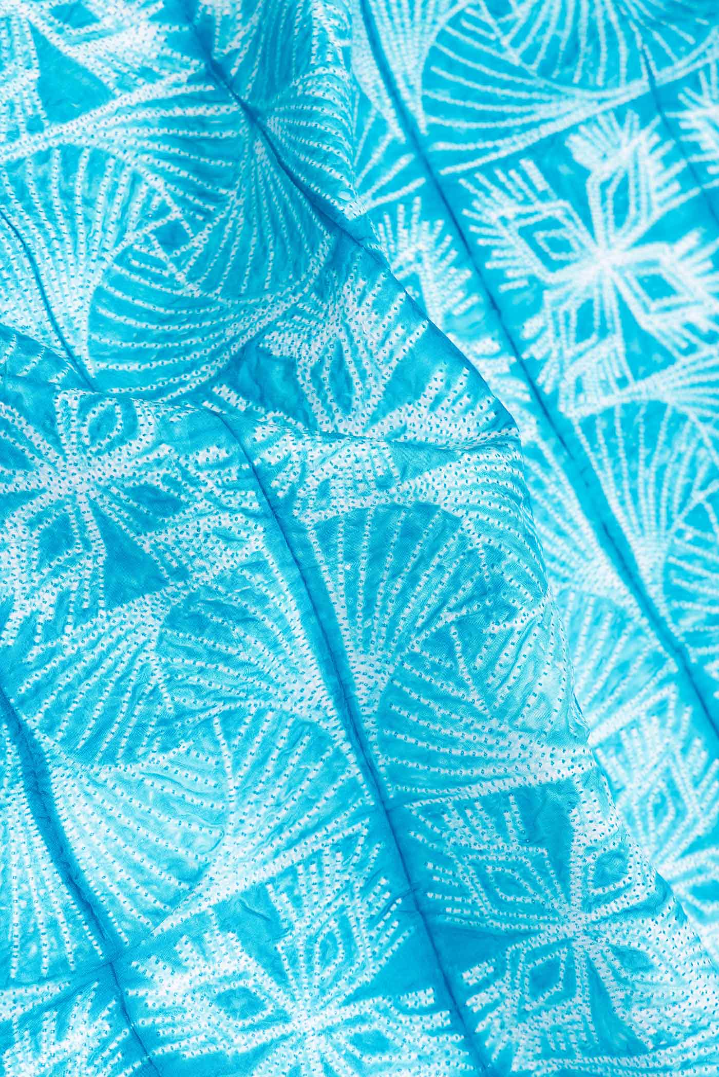 Sky Blue Tussar Saree - Image 2