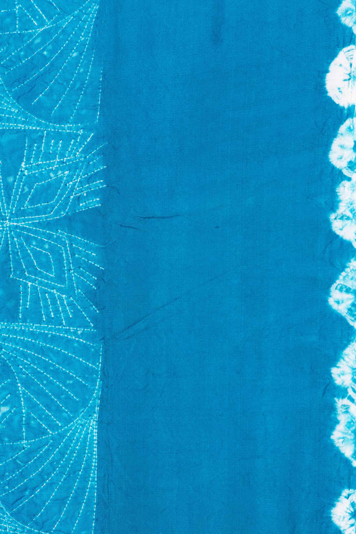 Sky Blue Tussar Saree - Image 3