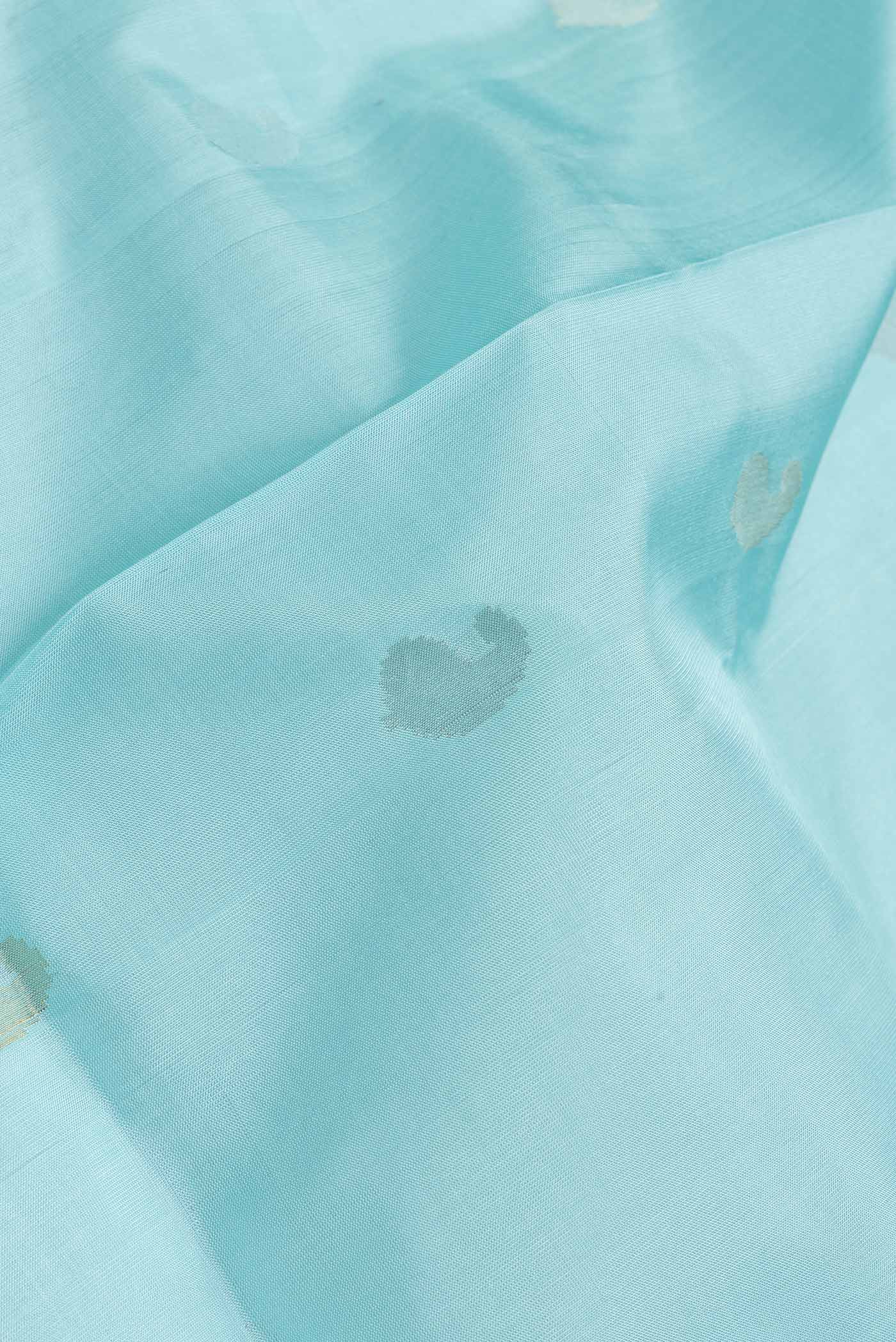 Light Blue Uppada Silk Saree - Image 2