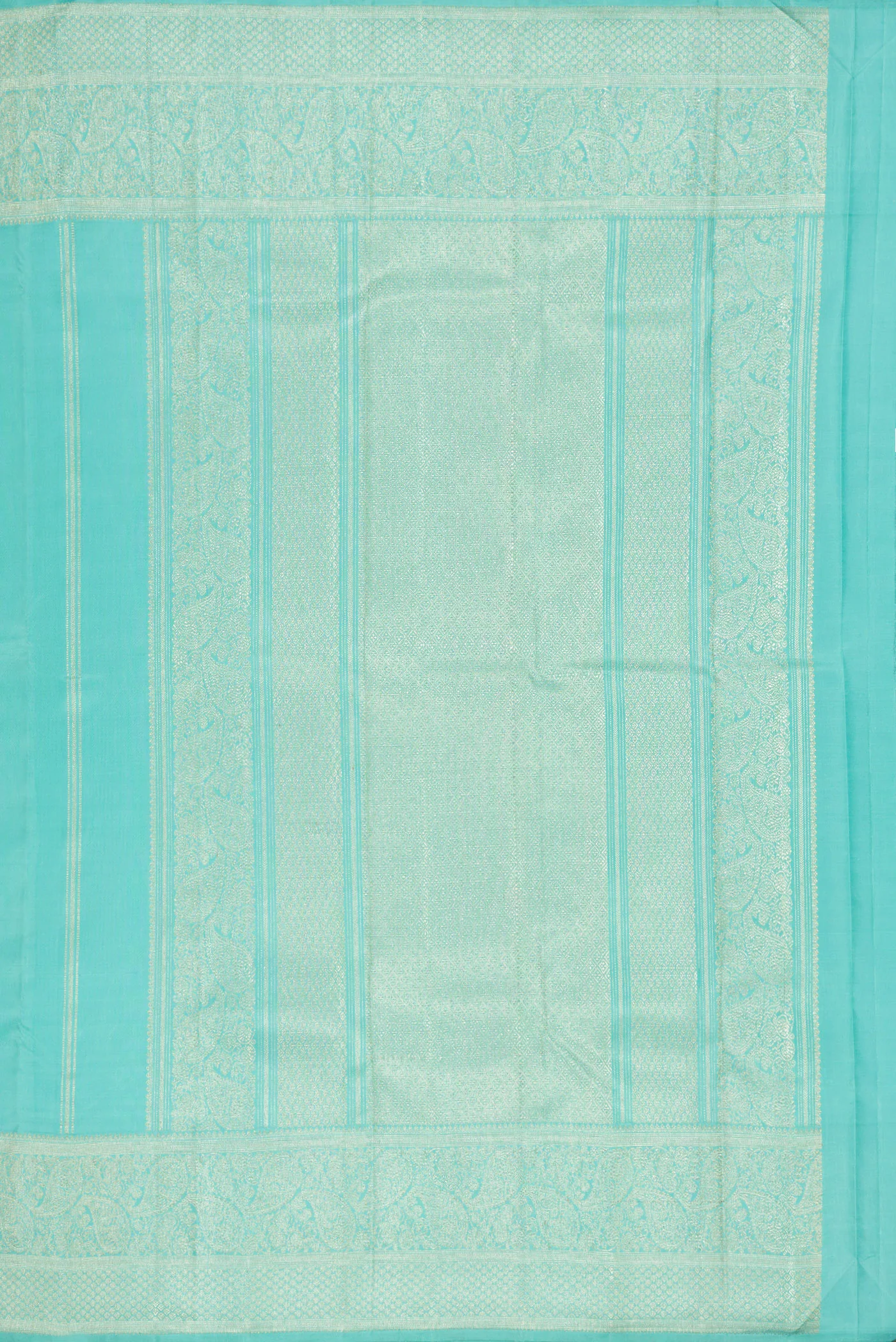 Sky Blue Kanjivaram Silk Saree - Image 7